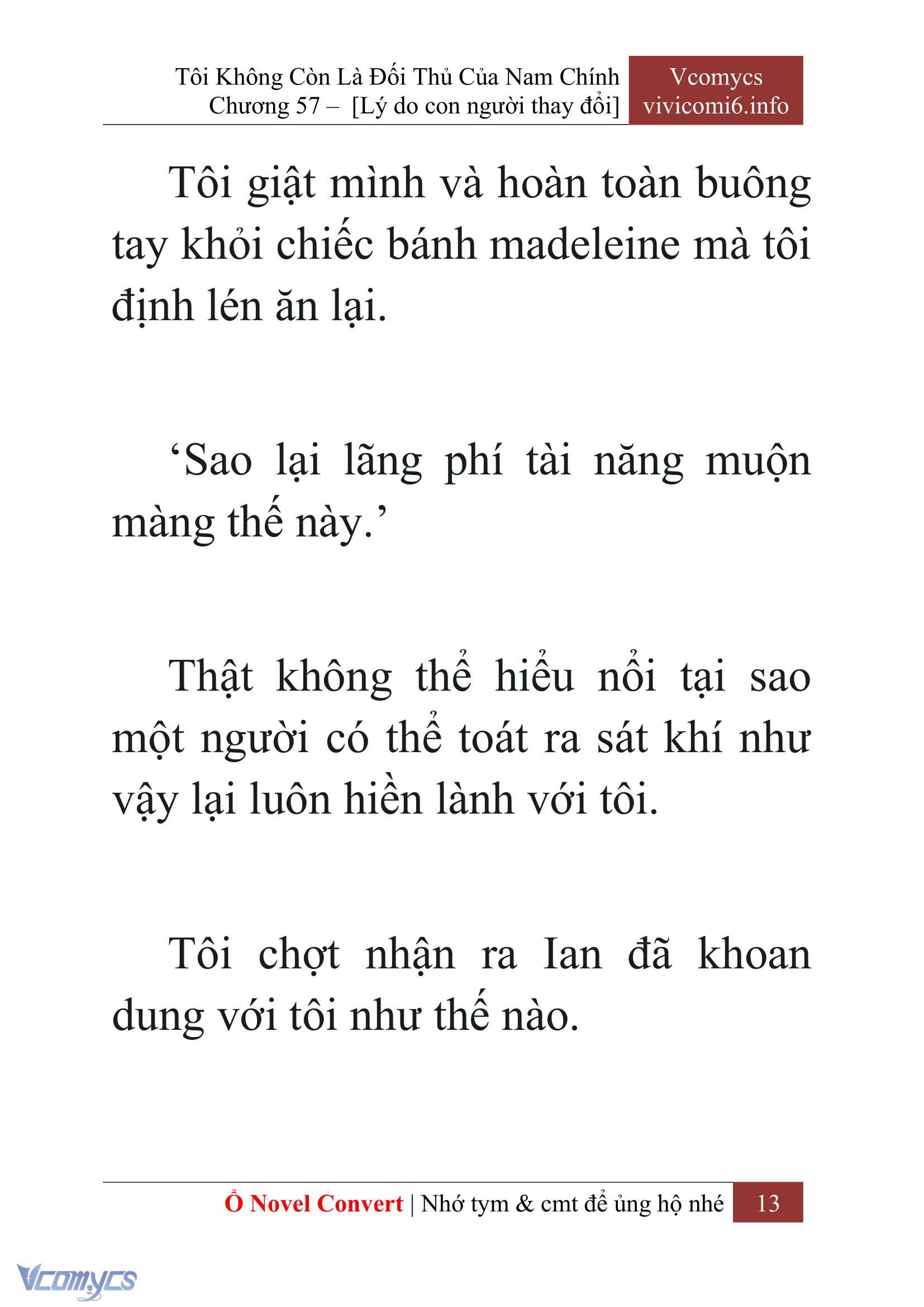 [Novel] Tôi Không Còn Là Đối Thủ Của Nam Chính Chap 57 - Next Chap 58