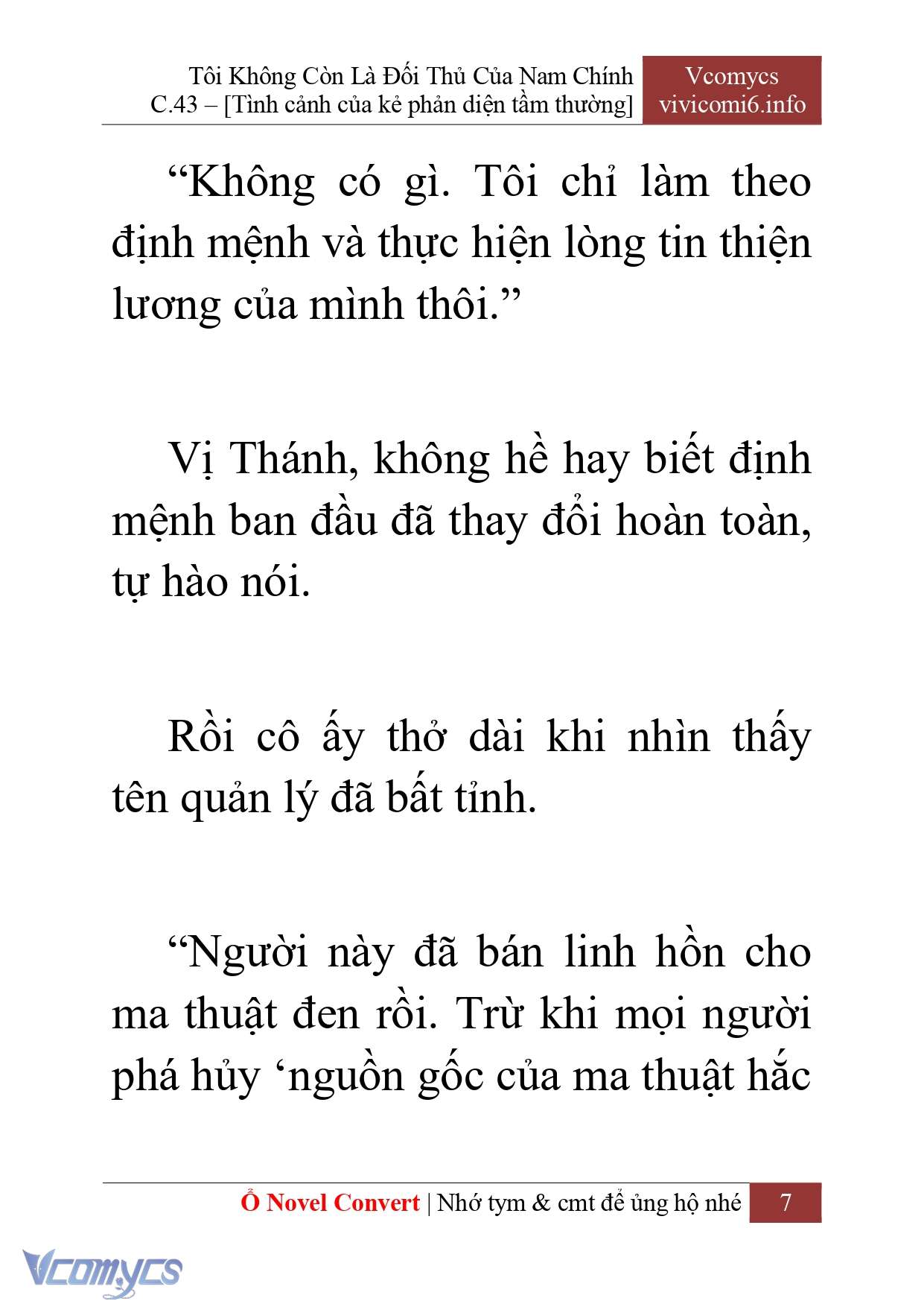 [Novel] Tôi Không Còn Là Đối Thủ Của Nam Chính Chap 43 - Trang 2