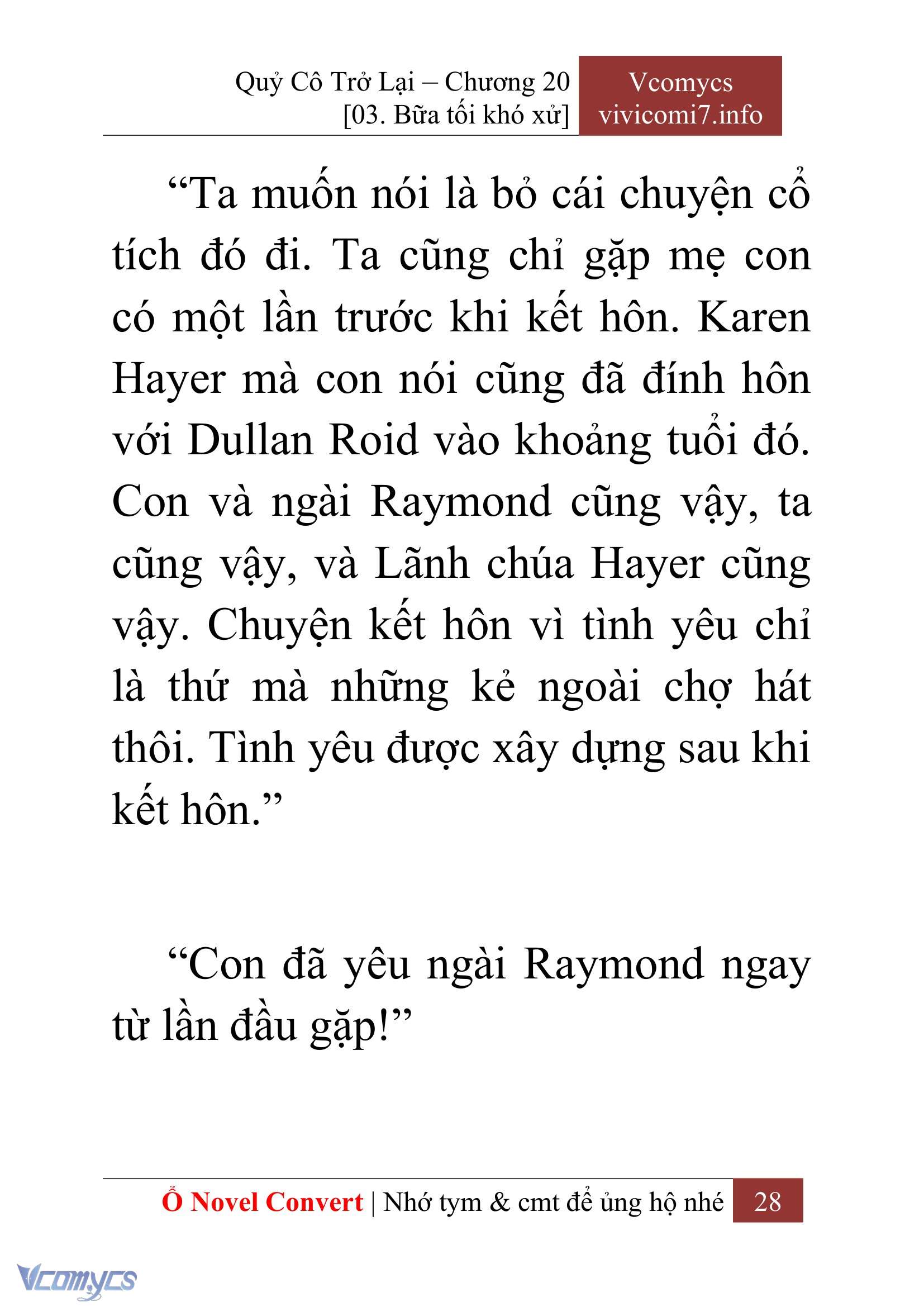 [Novel] Quý Cô Trở Lại Chap 20 - Next Chap 21