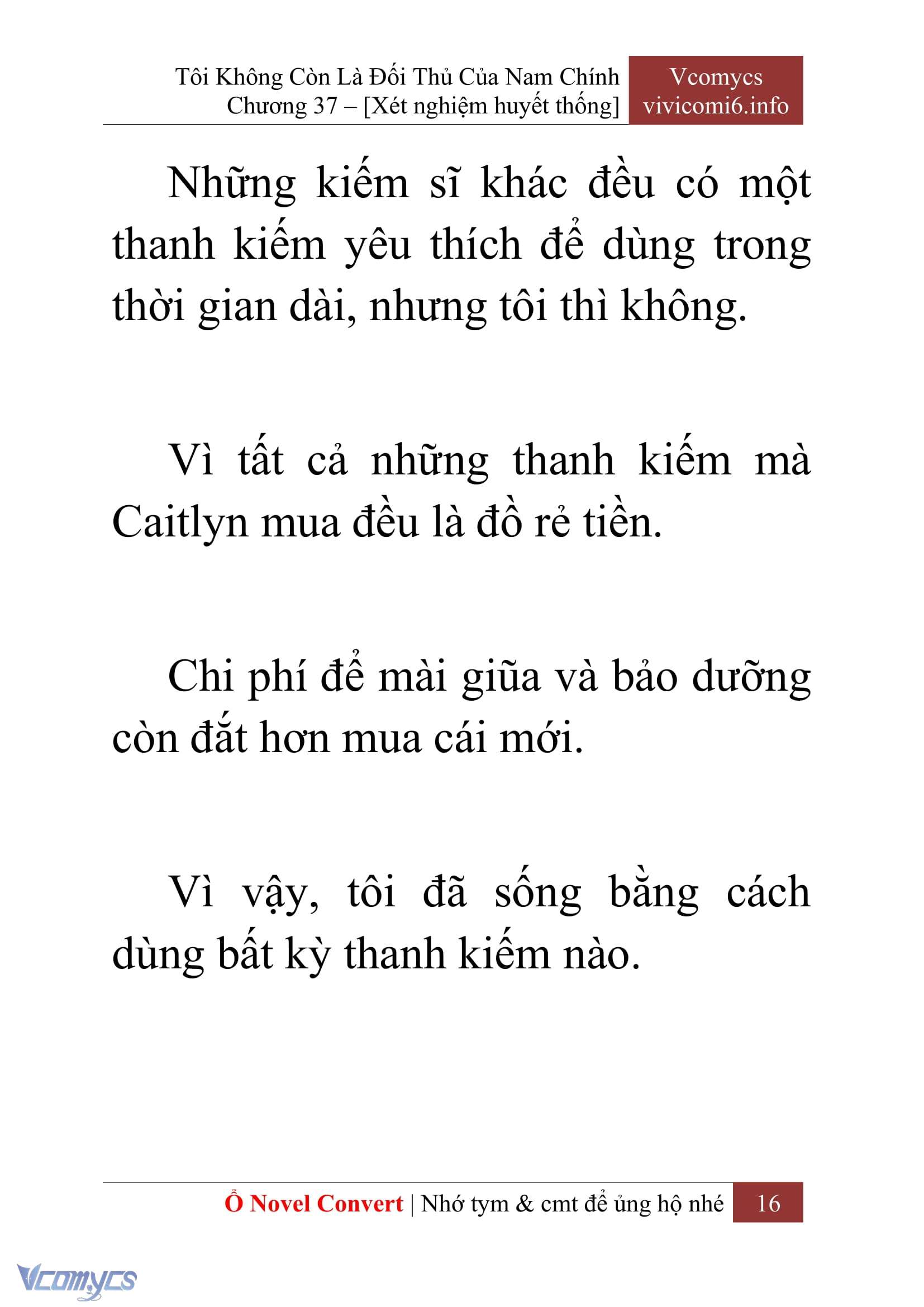 [Novel] Tôi Không Còn Là Đối Thủ Của Nam Chính Chap 37 - Trang 2