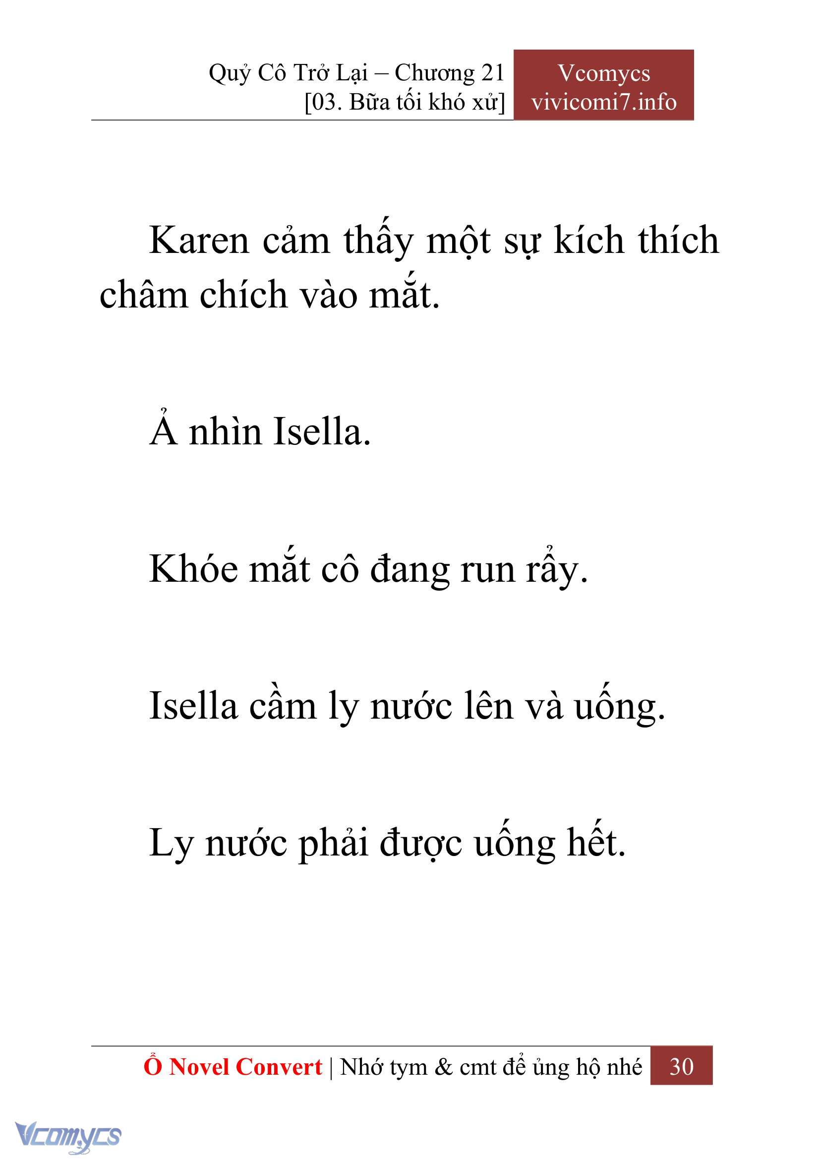 [Novel] Quý Cô Trở Lại Chap 21 - Next Chap 22