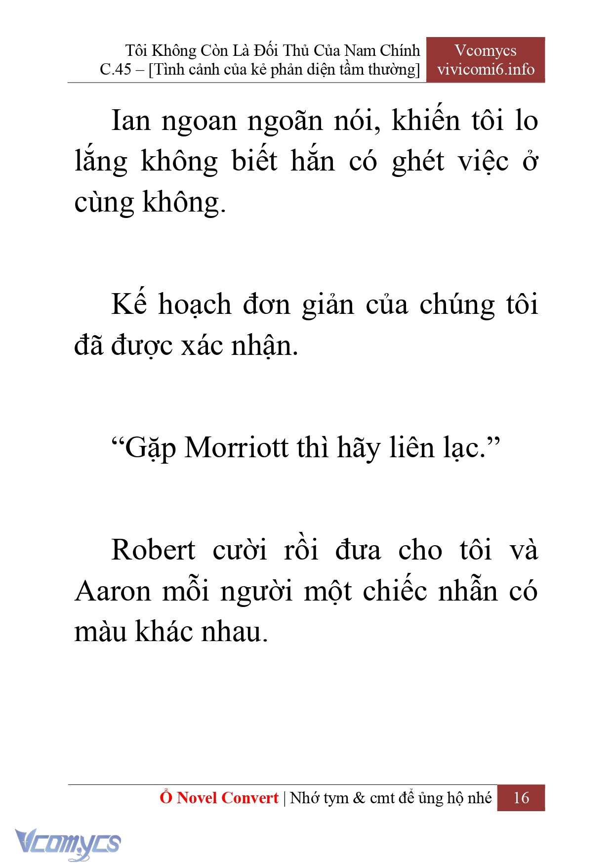 [Novel] Tôi Không Còn Là Đối Thủ Của Nam Chính Chap 45 - Trang 2