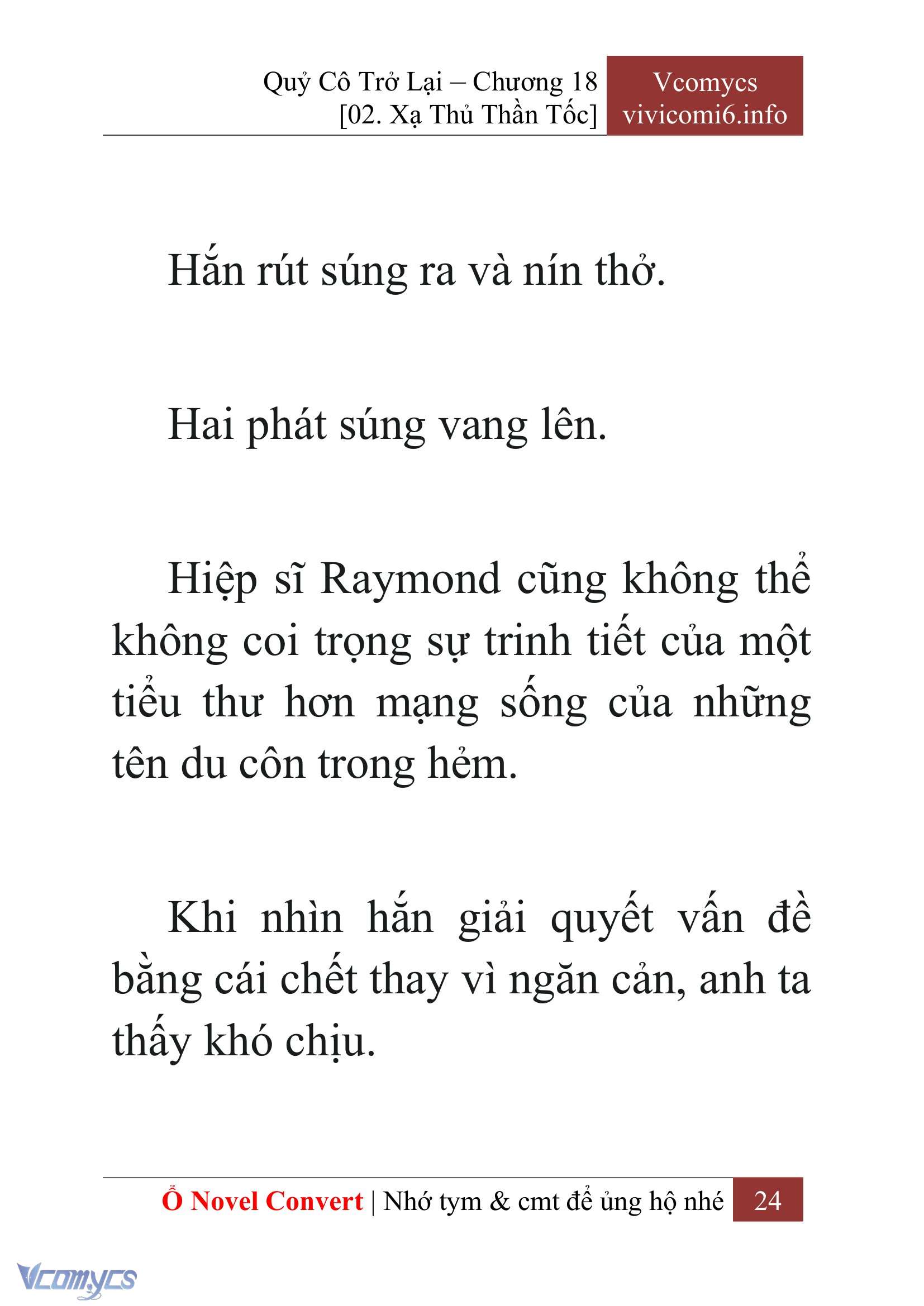 [Novel] Quý Cô Trở Lại Chap 18 - Trang 2