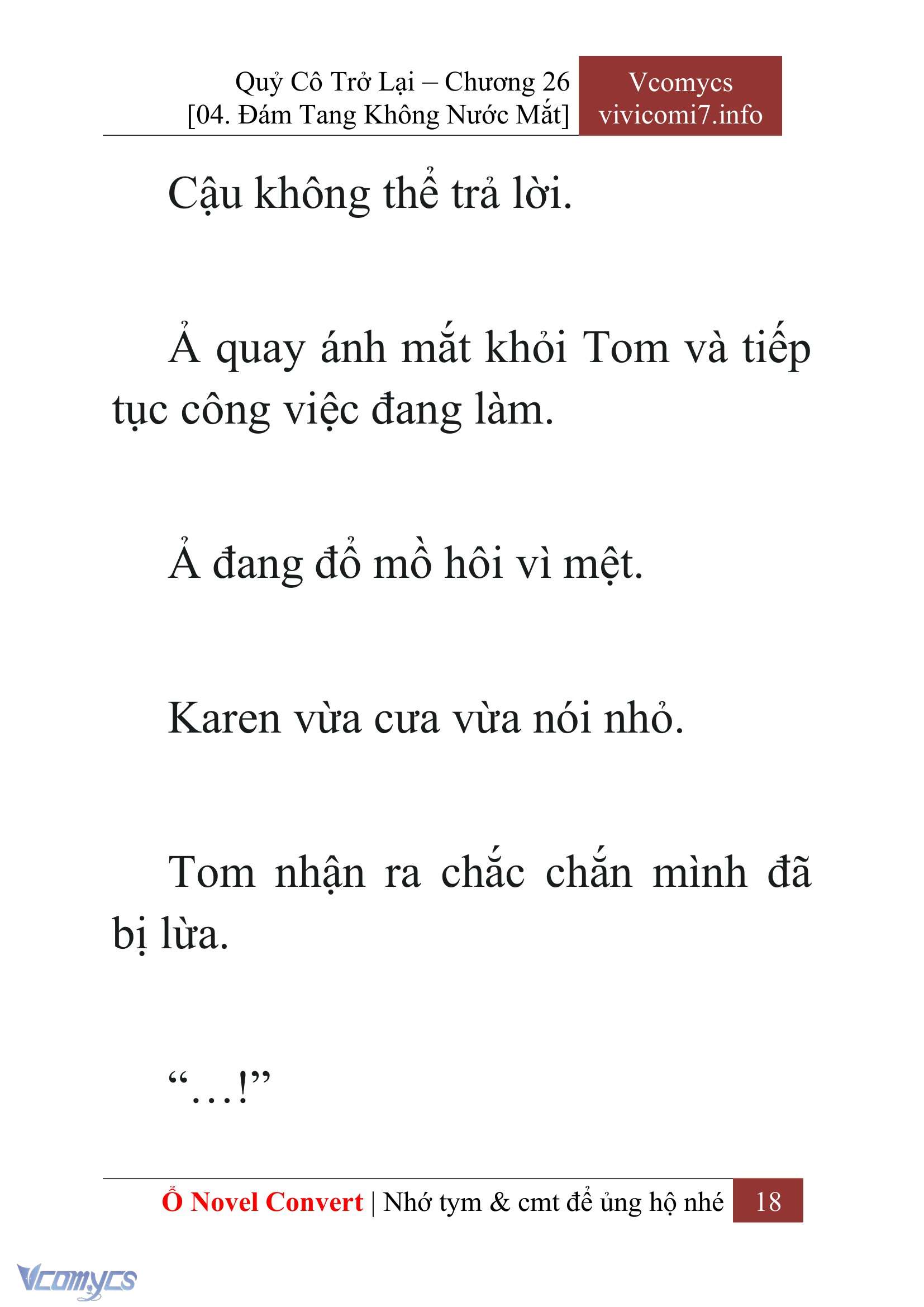 [Novel] Quý Cô Trở Lại Chap 26 - Trang 2