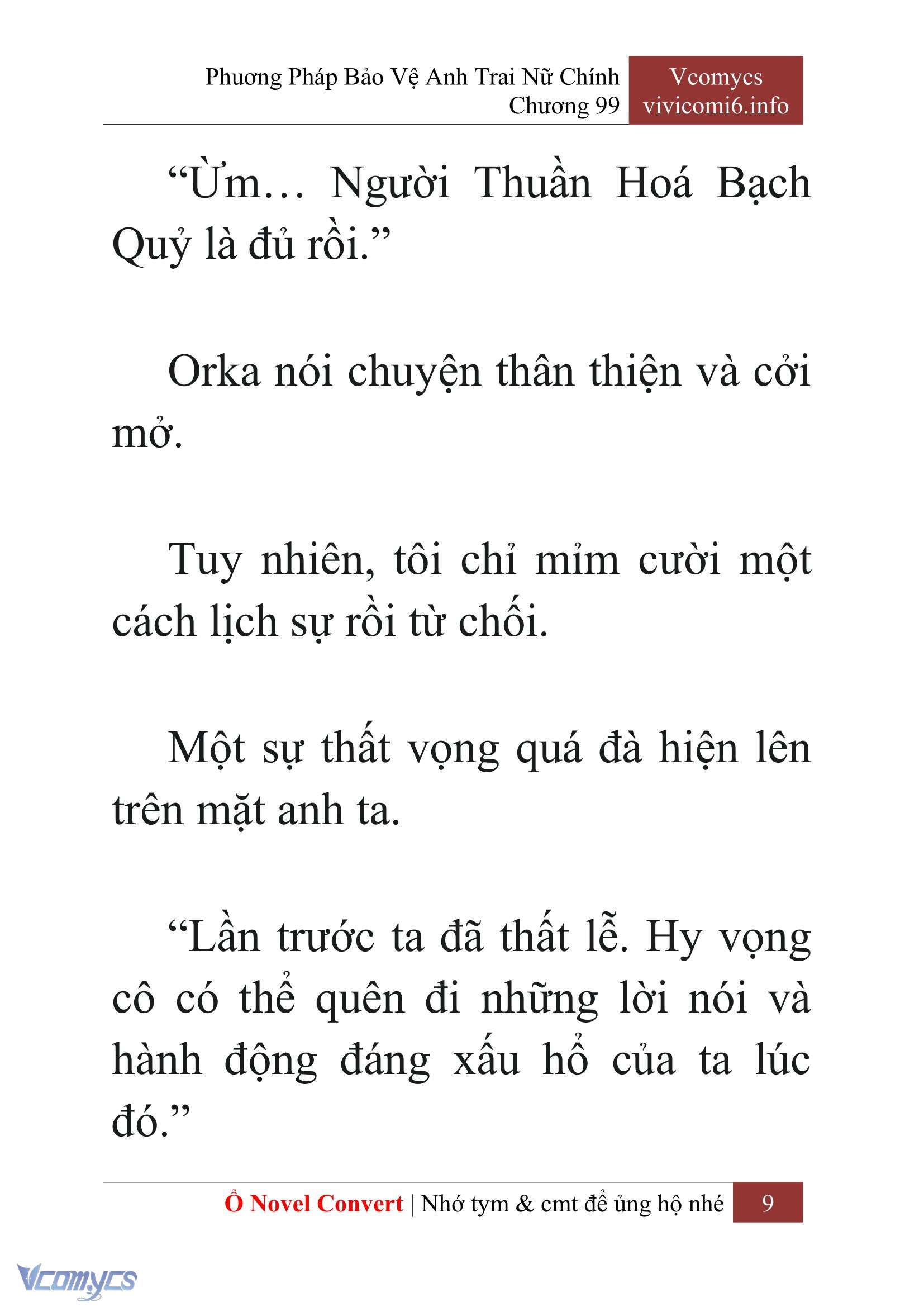 [Novel] Phương Pháp Bảo Vệ Anh Trai Nữ Chính Chap 99 - Trang 2