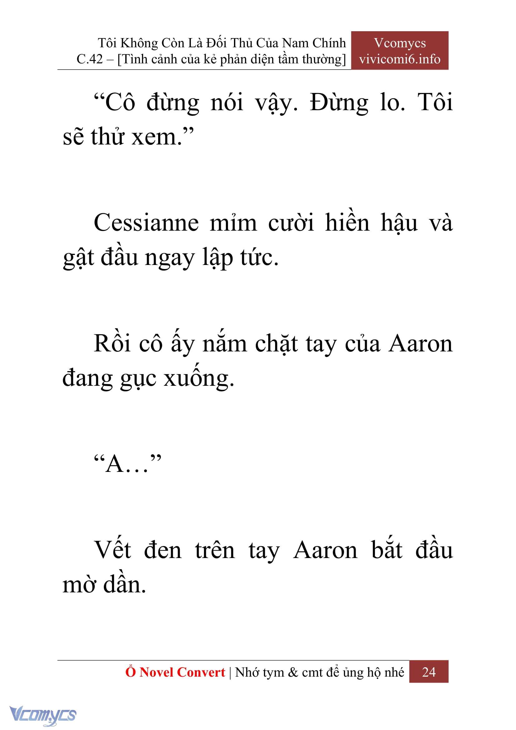 [Novel] Tôi Không Còn Là Đối Thủ Của Nam Chính Chap 42 - Trang 2