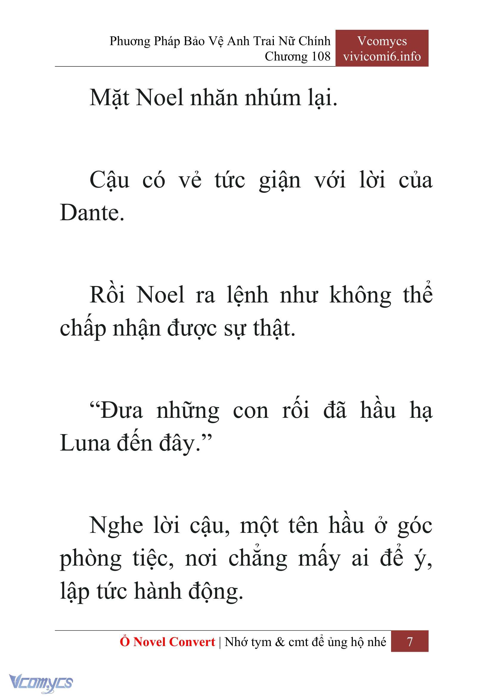 [Novel] Phương Pháp Bảo Vệ Anh Trai Nữ Chính Chap 108 - Trang 2