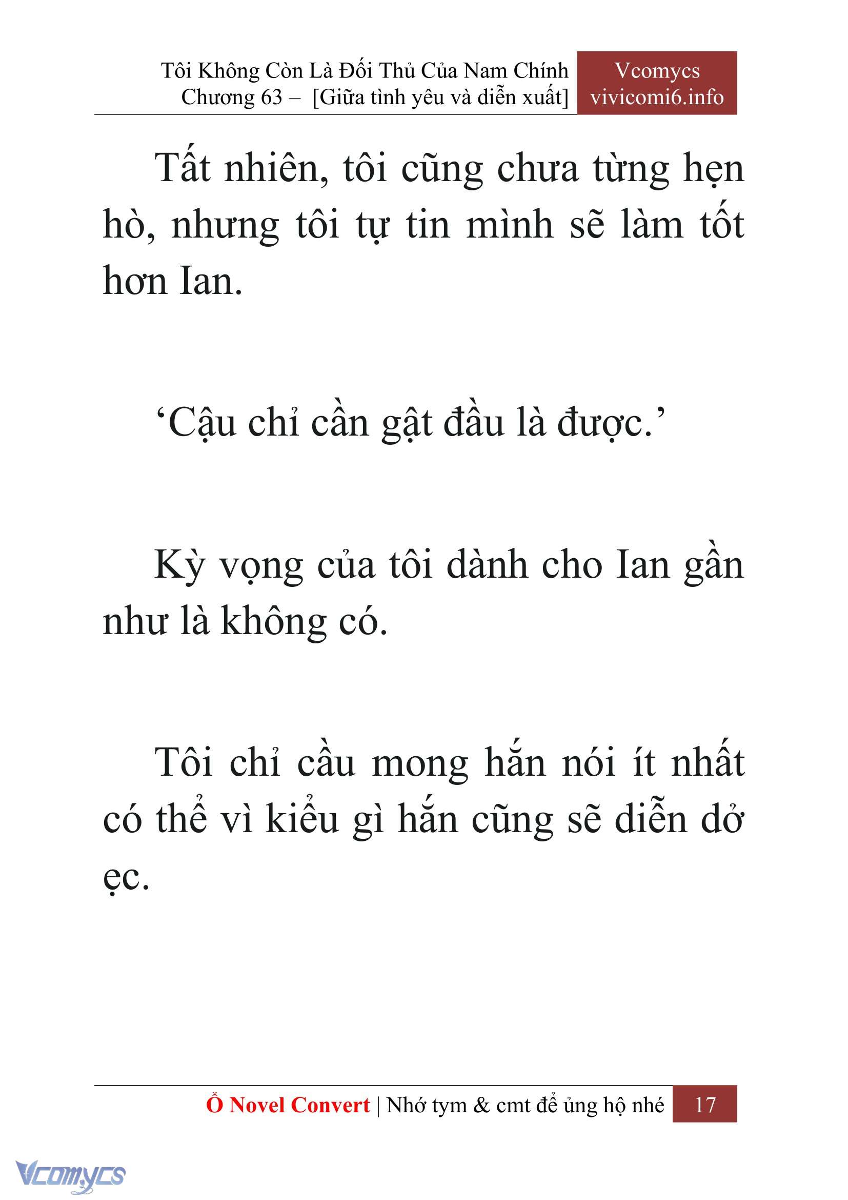 [Novel] Tôi Không Còn Là Đối Thủ Của Nam Chính Chap 63 - Next 