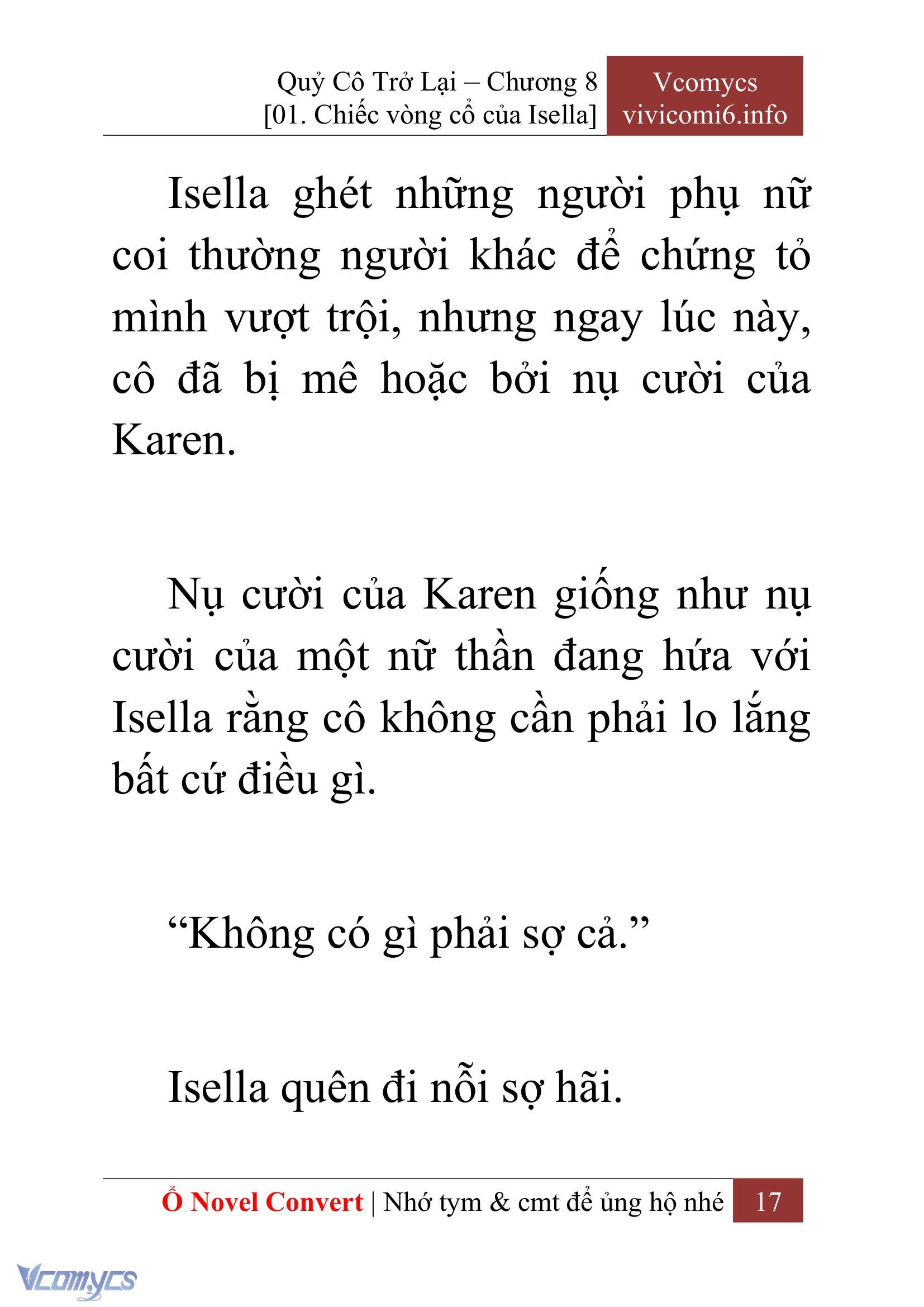 [Novel] Quý Cô Trở Lại Chap 8 - Trang 2