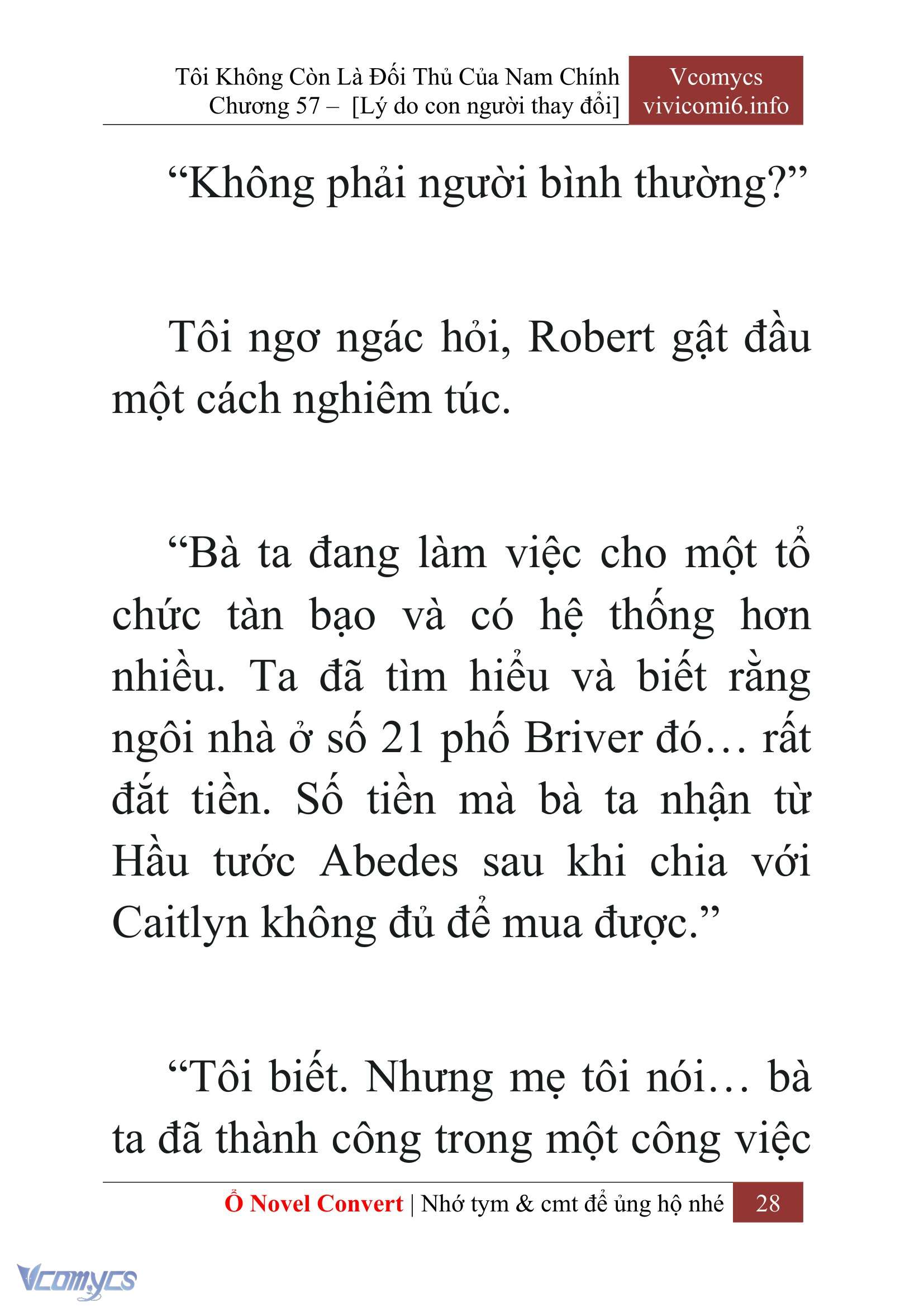 [Novel] Tôi Không Còn Là Đối Thủ Của Nam Chính Chap 57 - Next Chap 58