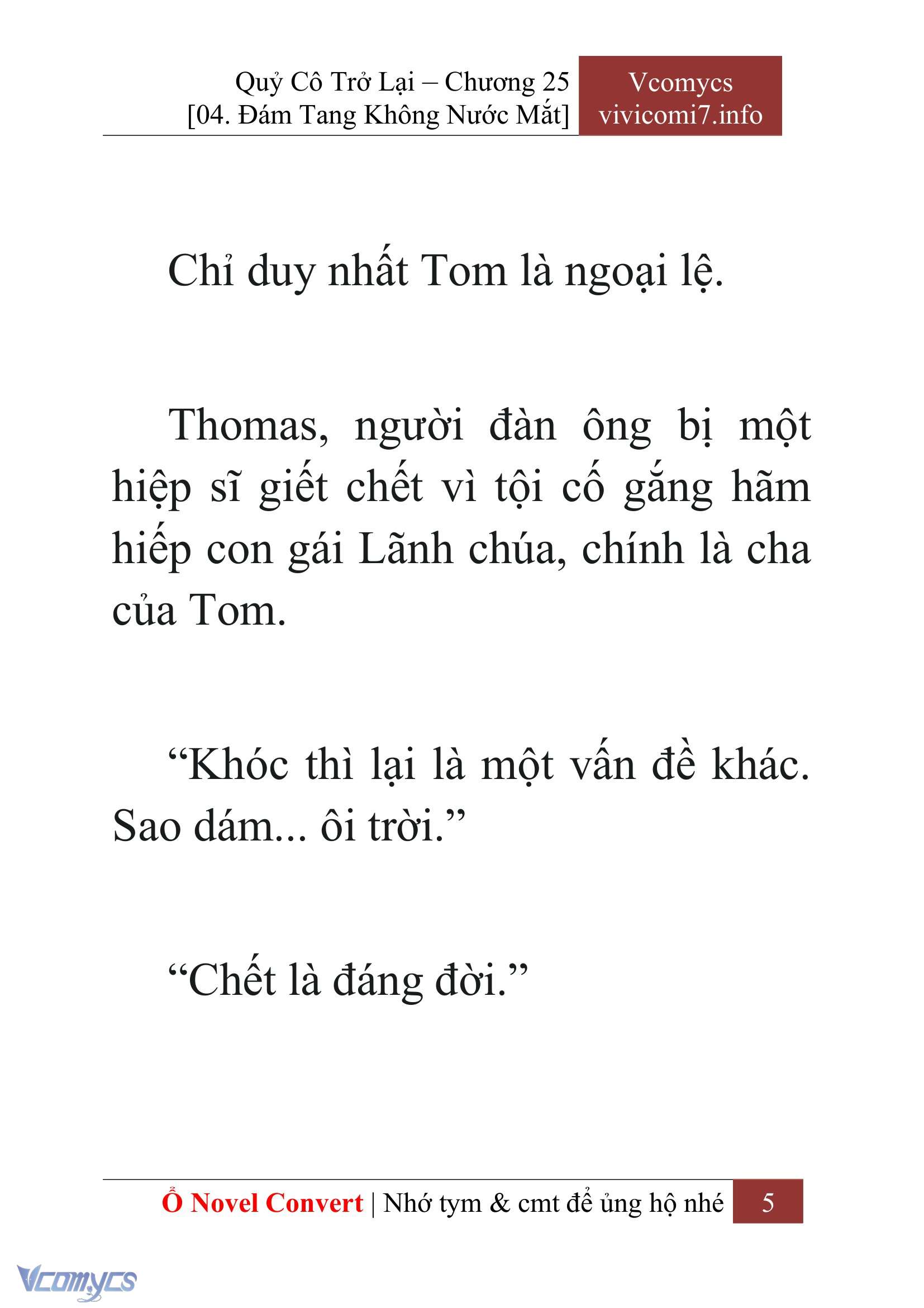 [Novel] Quý Cô Trở Lại Chap 25 - Trang 2