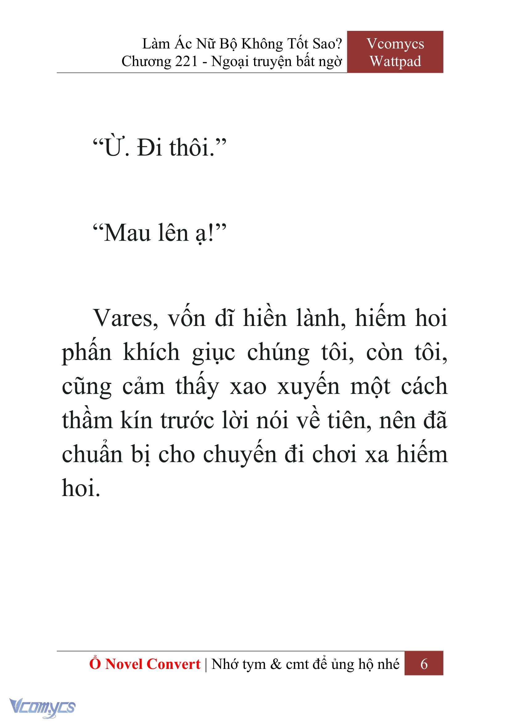 [Novel] Làm Ác Nữ Bộ Không Tốt Sao? Chap 221 - Trang 2