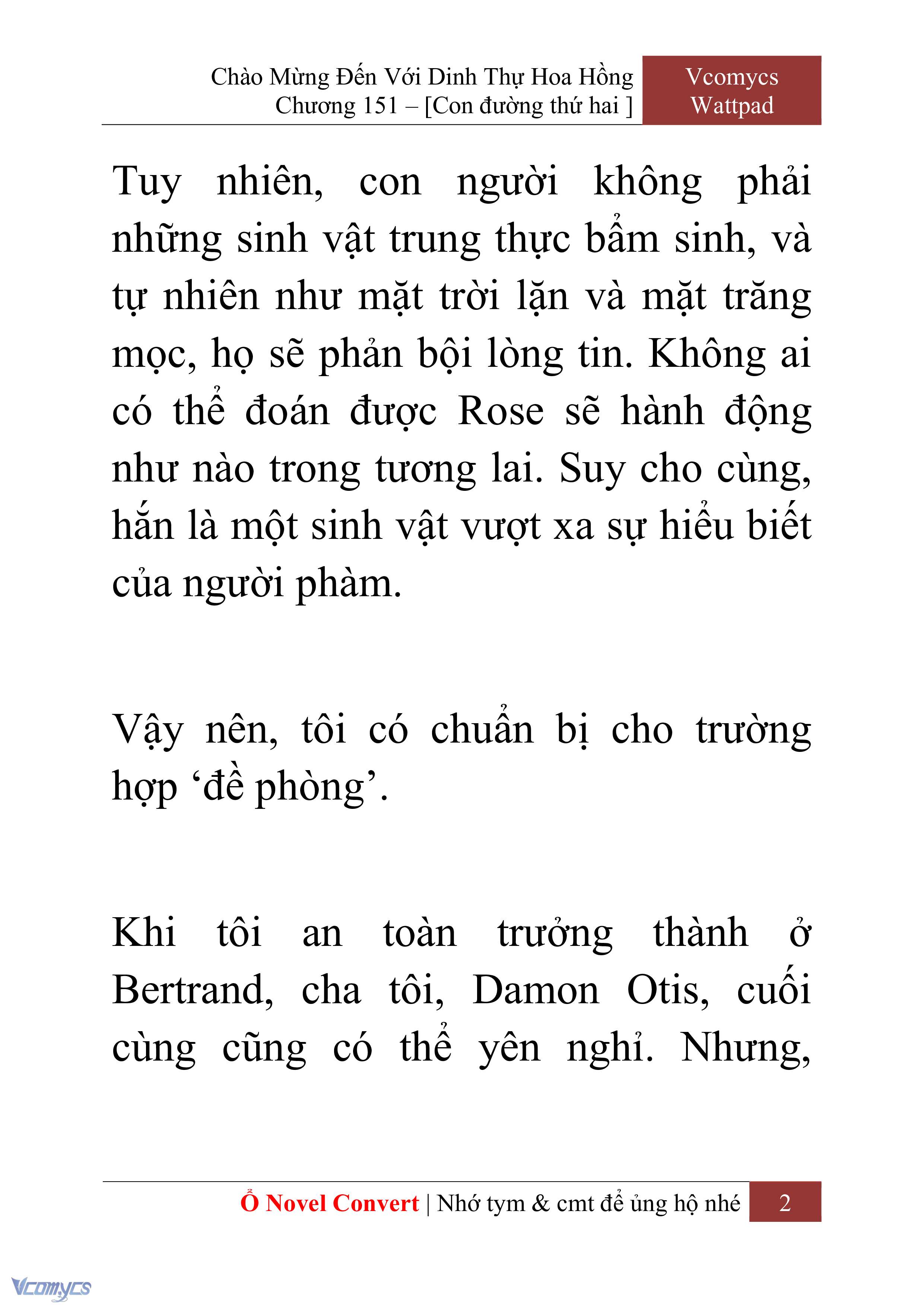 [Novel] Chào Mừng Đến Với Dinh Thự Hoa Hồng Chap 151 - Trang 2