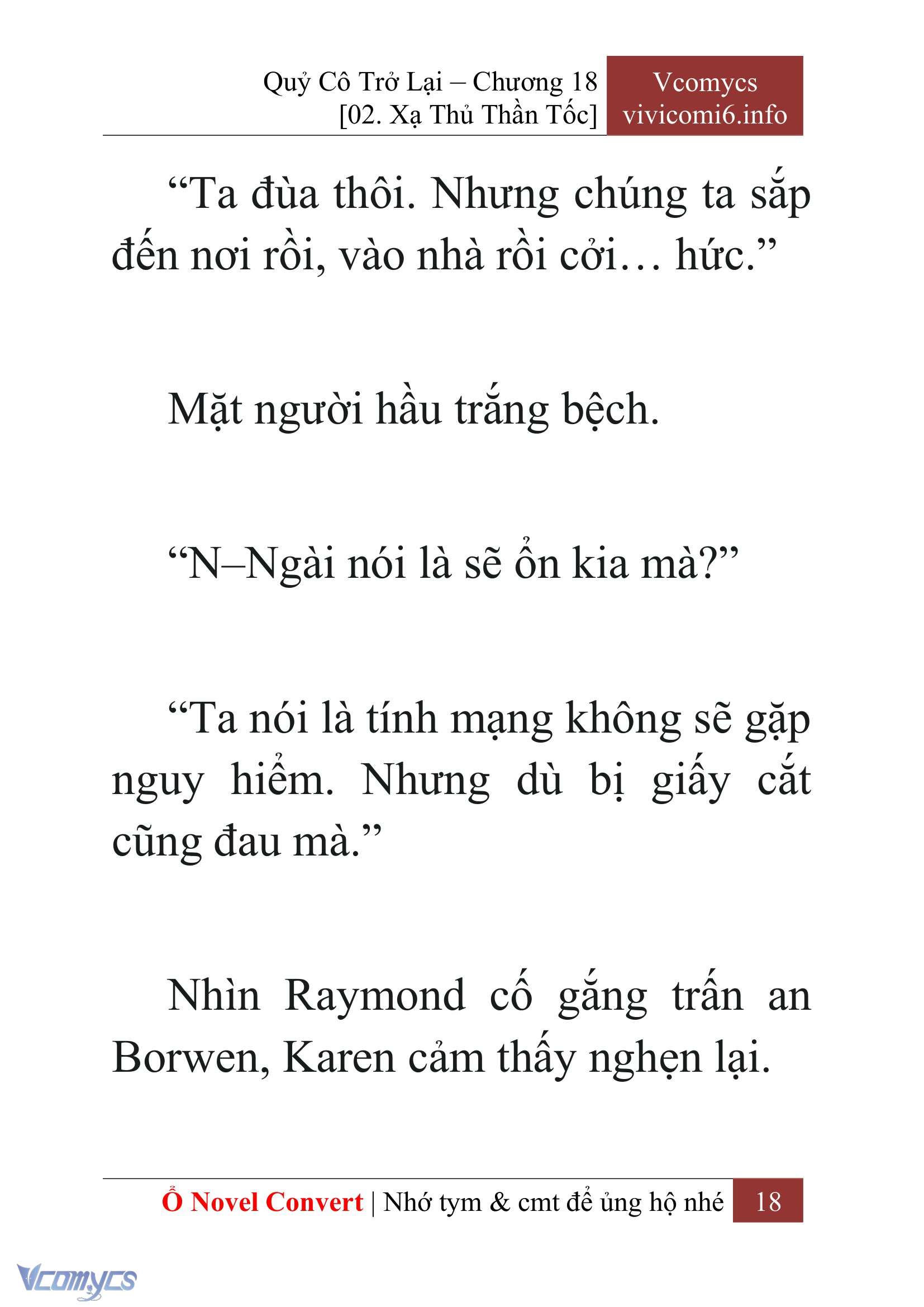 [Novel] Quý Cô Trở Lại Chap 18 - Trang 2