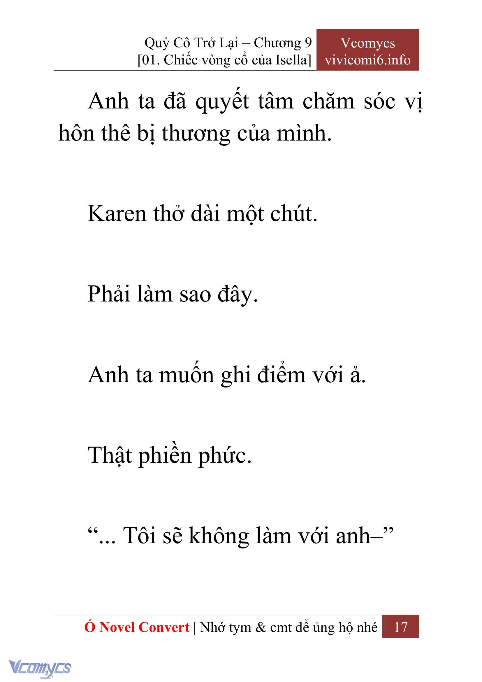 [Novel] Quý Cô Trở Lại Chap 9 - Trang 2