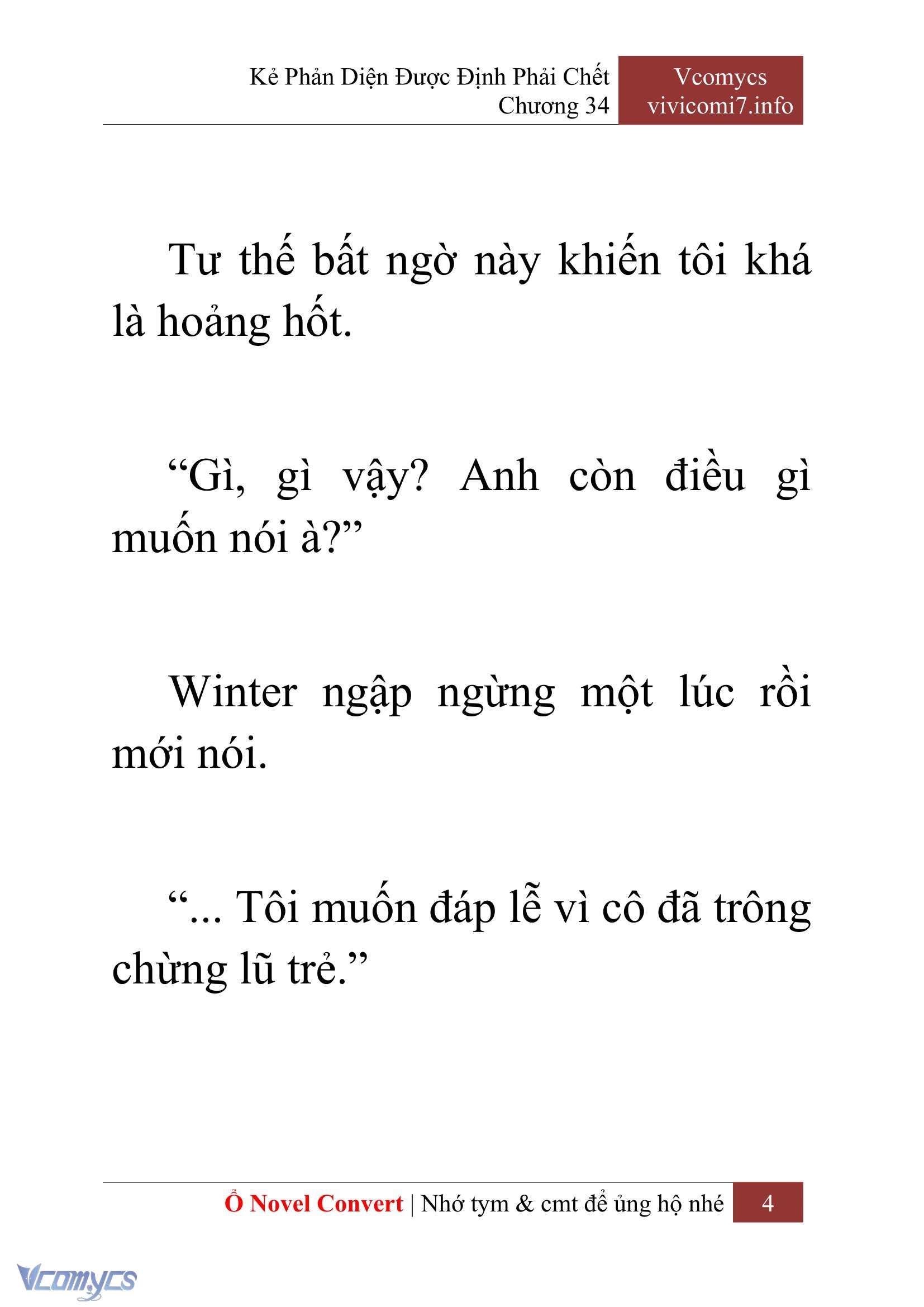 [Novel] Kẻ Phản Diện Được Định Phải Chết Chap 34 - Next 