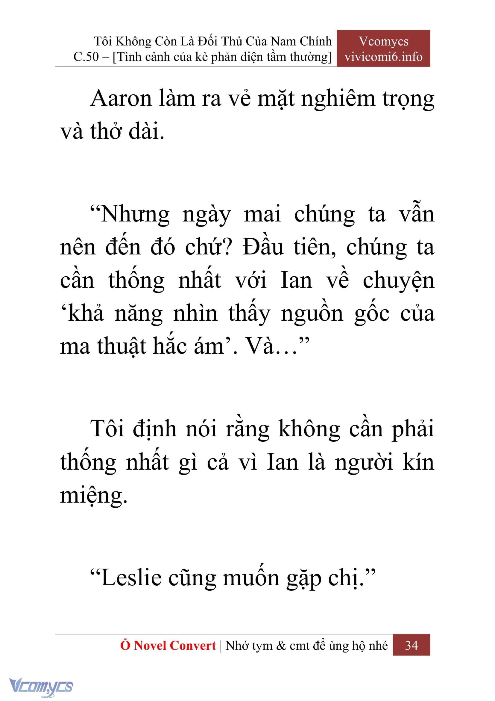 [Novel] Tôi Không Còn Là Đối Thủ Của Nam Chính Chap 50 - Trang 2