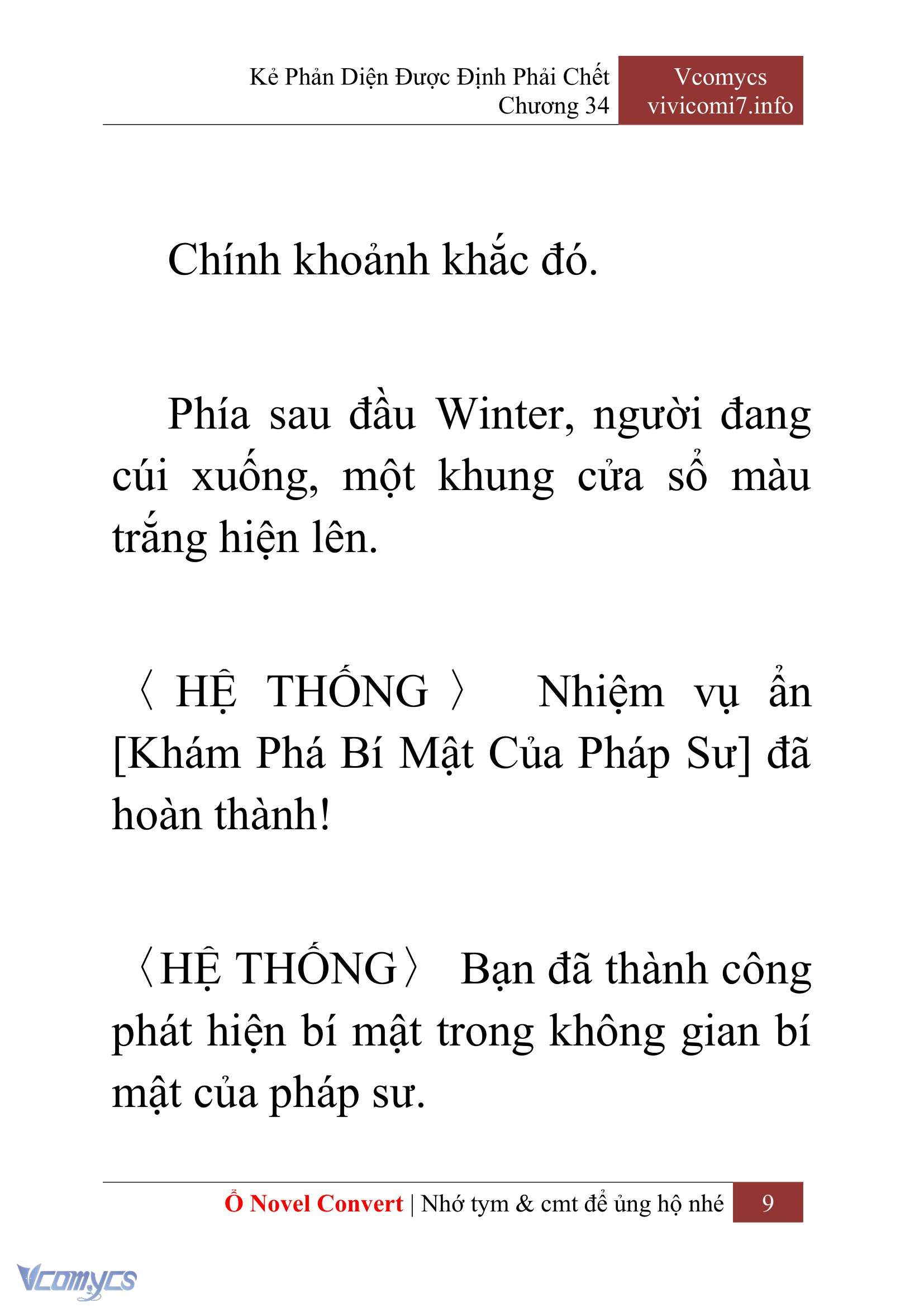 [Novel] Kẻ Phản Diện Được Định Phải Chết Chap 34 - Next 