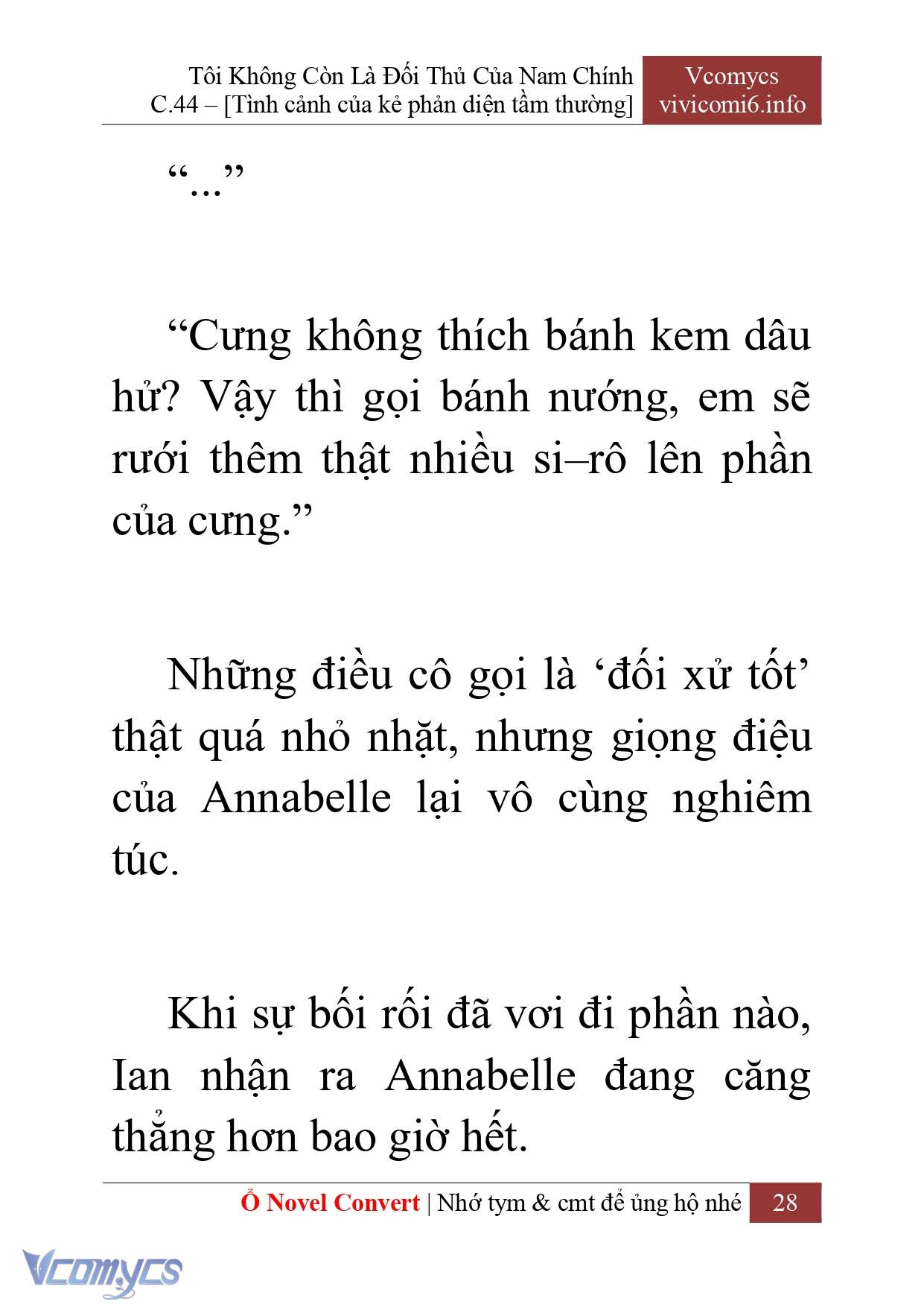 [Novel] Tôi Không Còn Là Đối Thủ Của Nam Chính Chap 44 - Trang 2