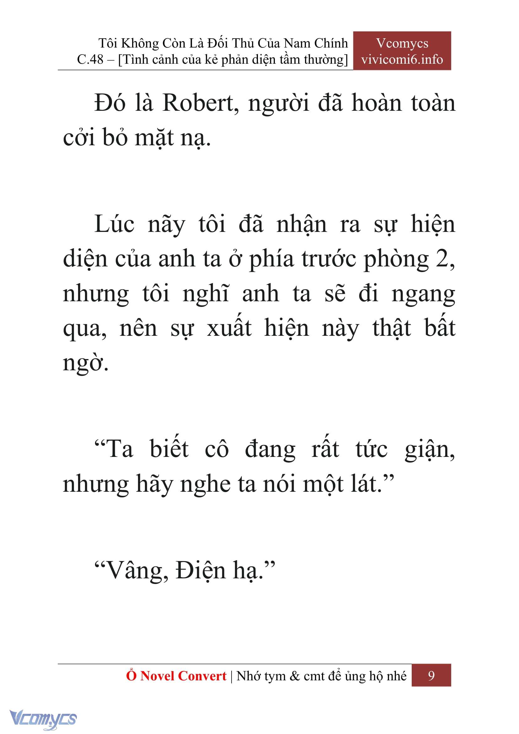 [Novel] Tôi Không Còn Là Đối Thủ Của Nam Chính Chap 48 - Trang 2