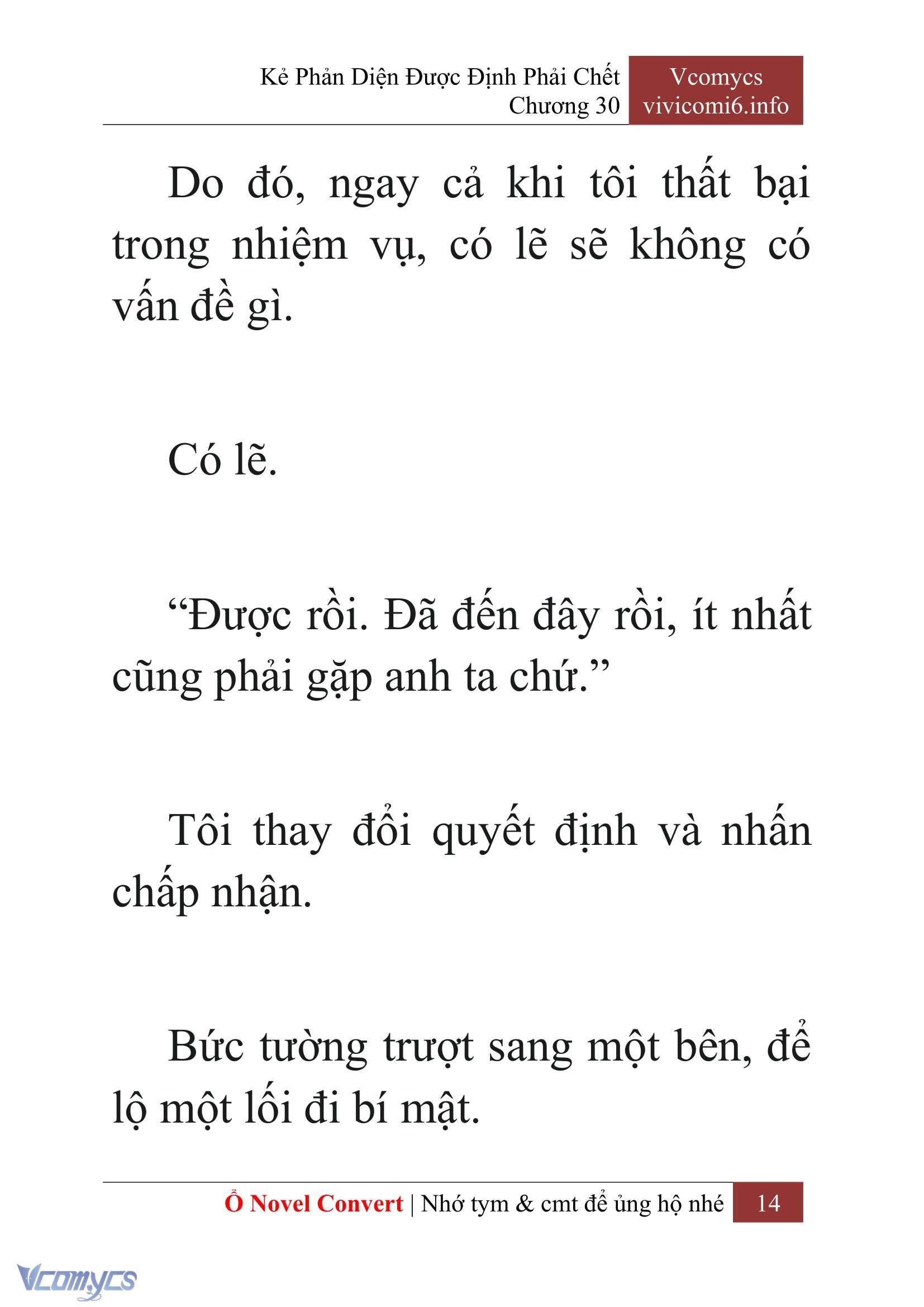 [Novel] Kẻ Phản Diện Được Định Phải Chết Chap 30 - Trang 2