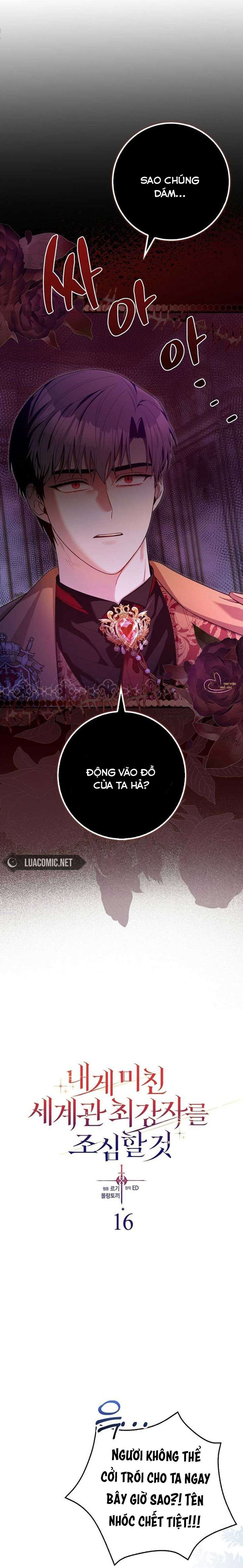 Hãy Cẩn Thận Với Người Đàn Ông Mạnh Nhất Đang Mê Muội Tôi Chap 16 - Next Chap 17