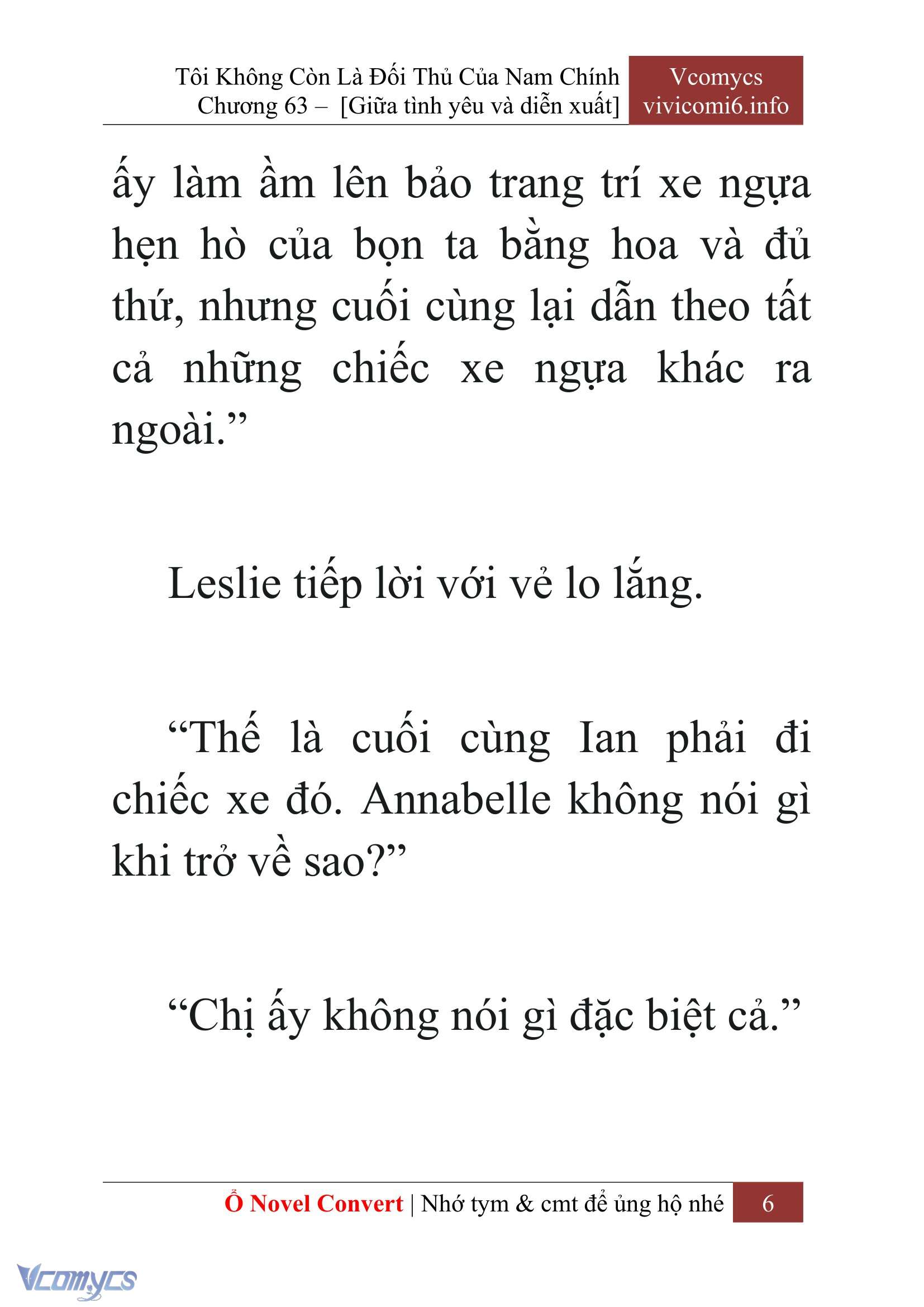 [Novel] Tôi Không Còn Là Đối Thủ Của Nam Chính Chap 63 - Next 