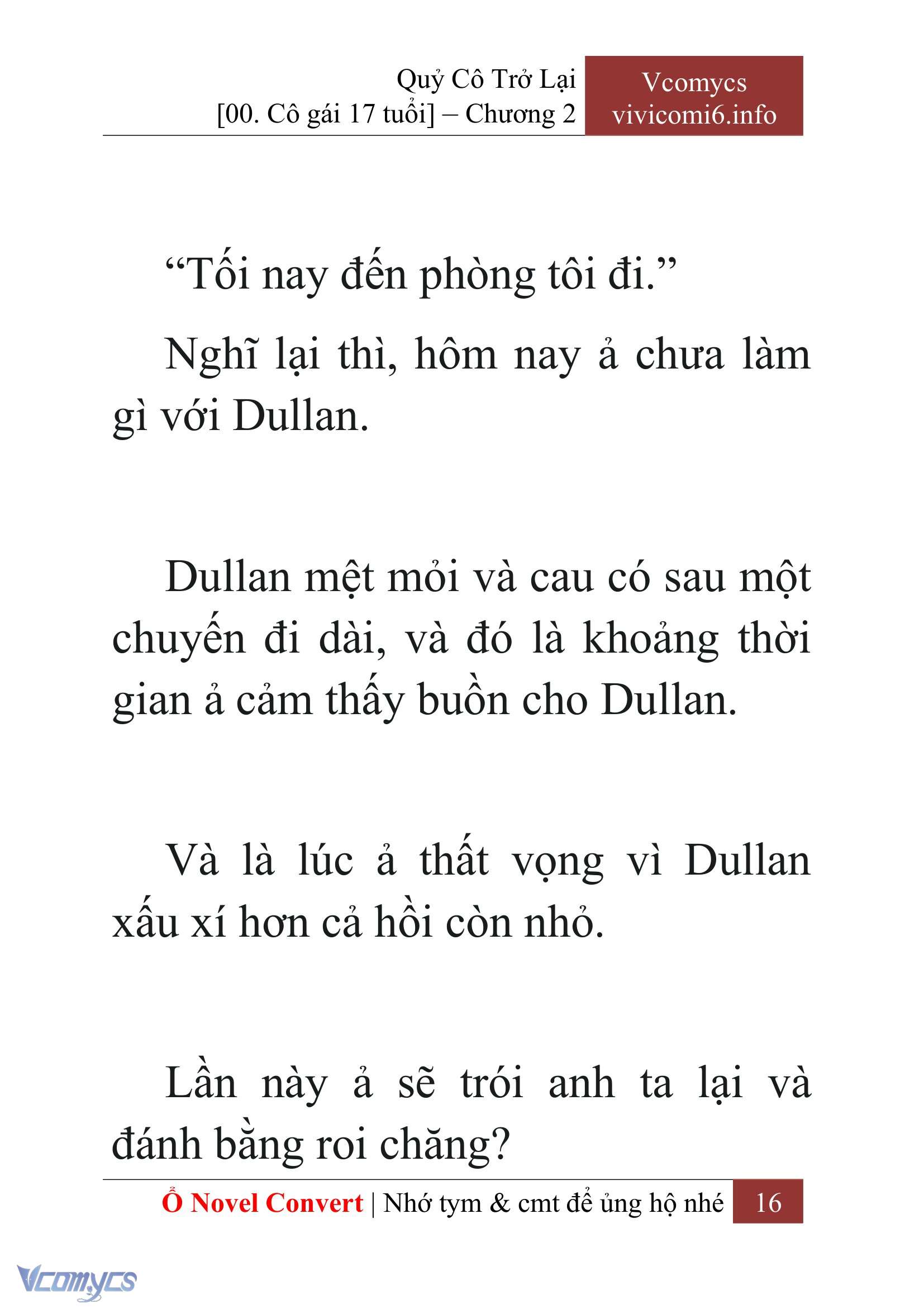 [Novel] Quý Cô Trở Lại Chap 2 - Trang 2