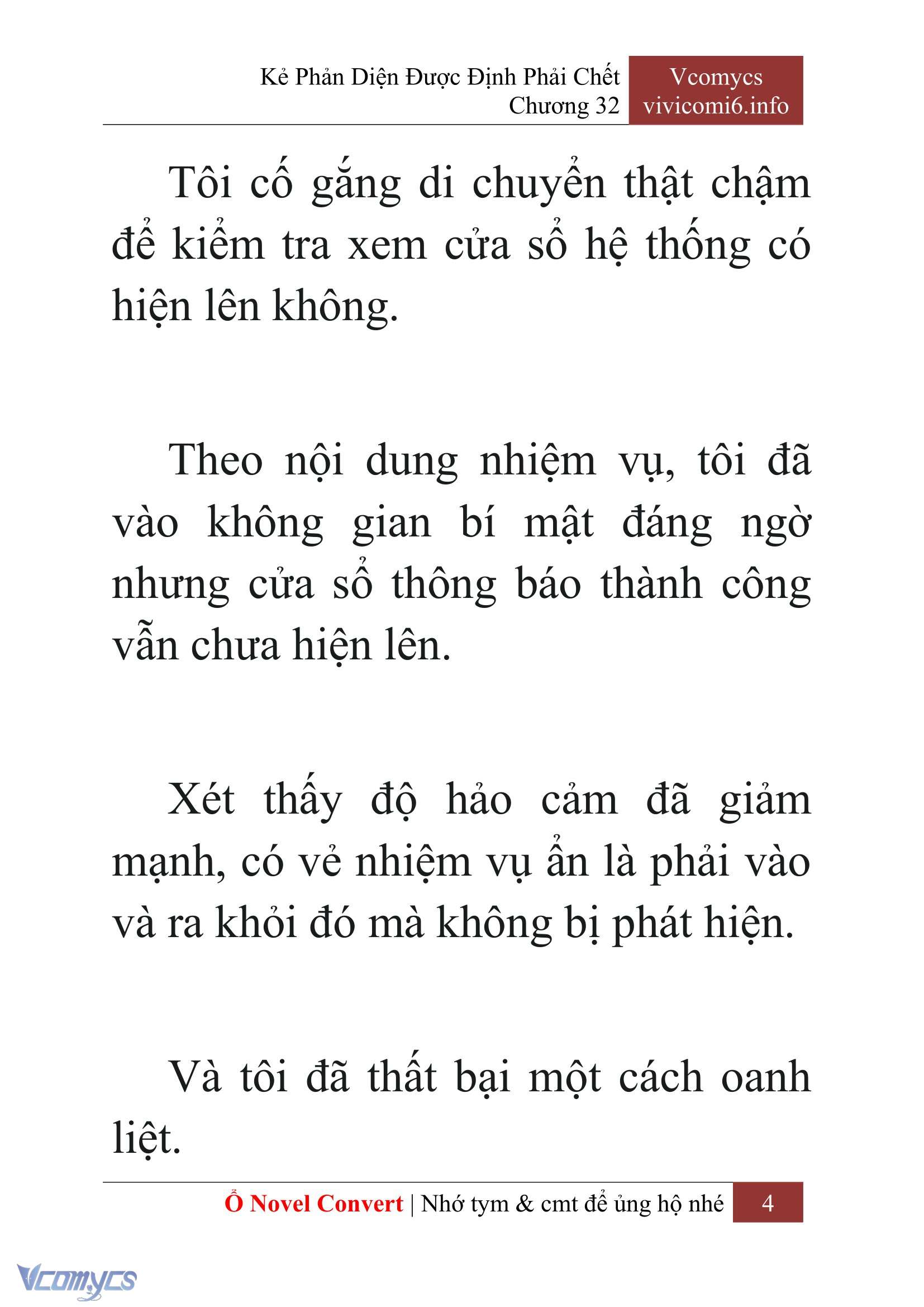 [Novel] Kẻ Phản Diện Được Định Phải Chết Chap 32 - Next Chap 33