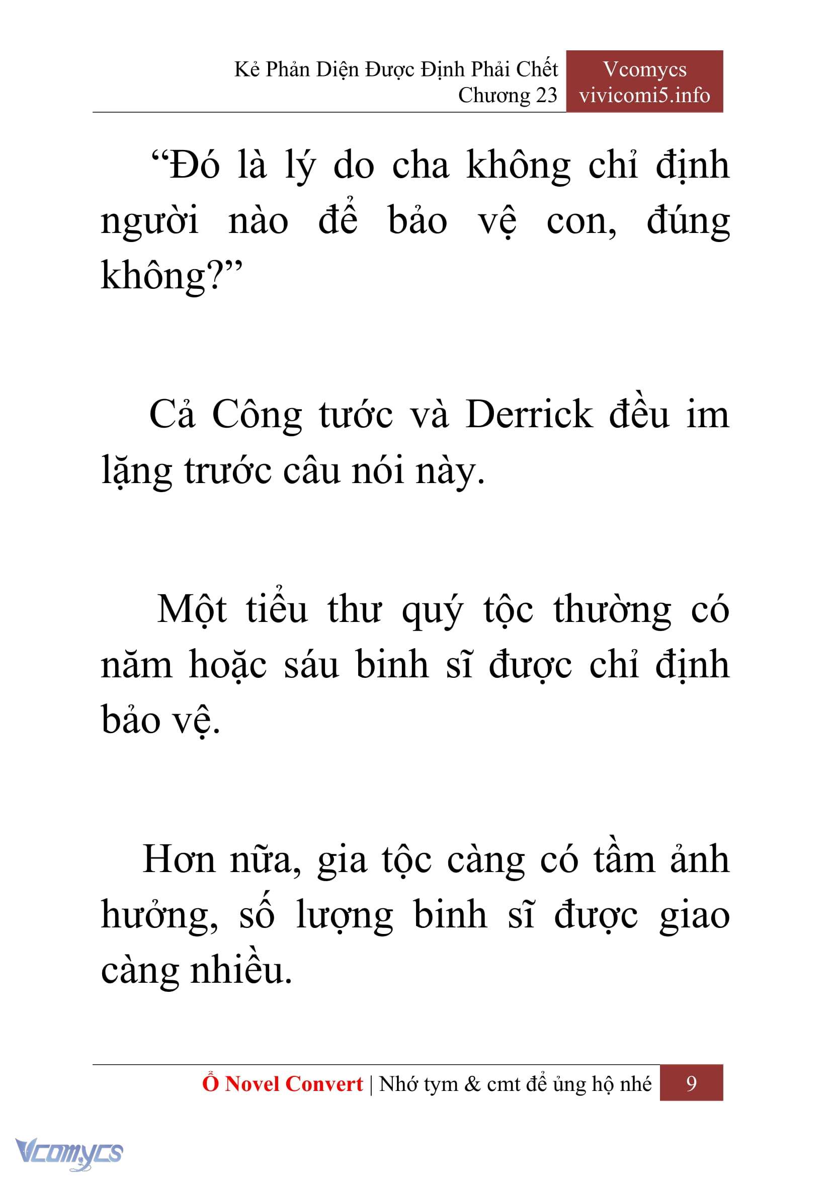 [Novel] Kẻ Phản Diện Được Định Phải Chết Chap 23 - Trang 2