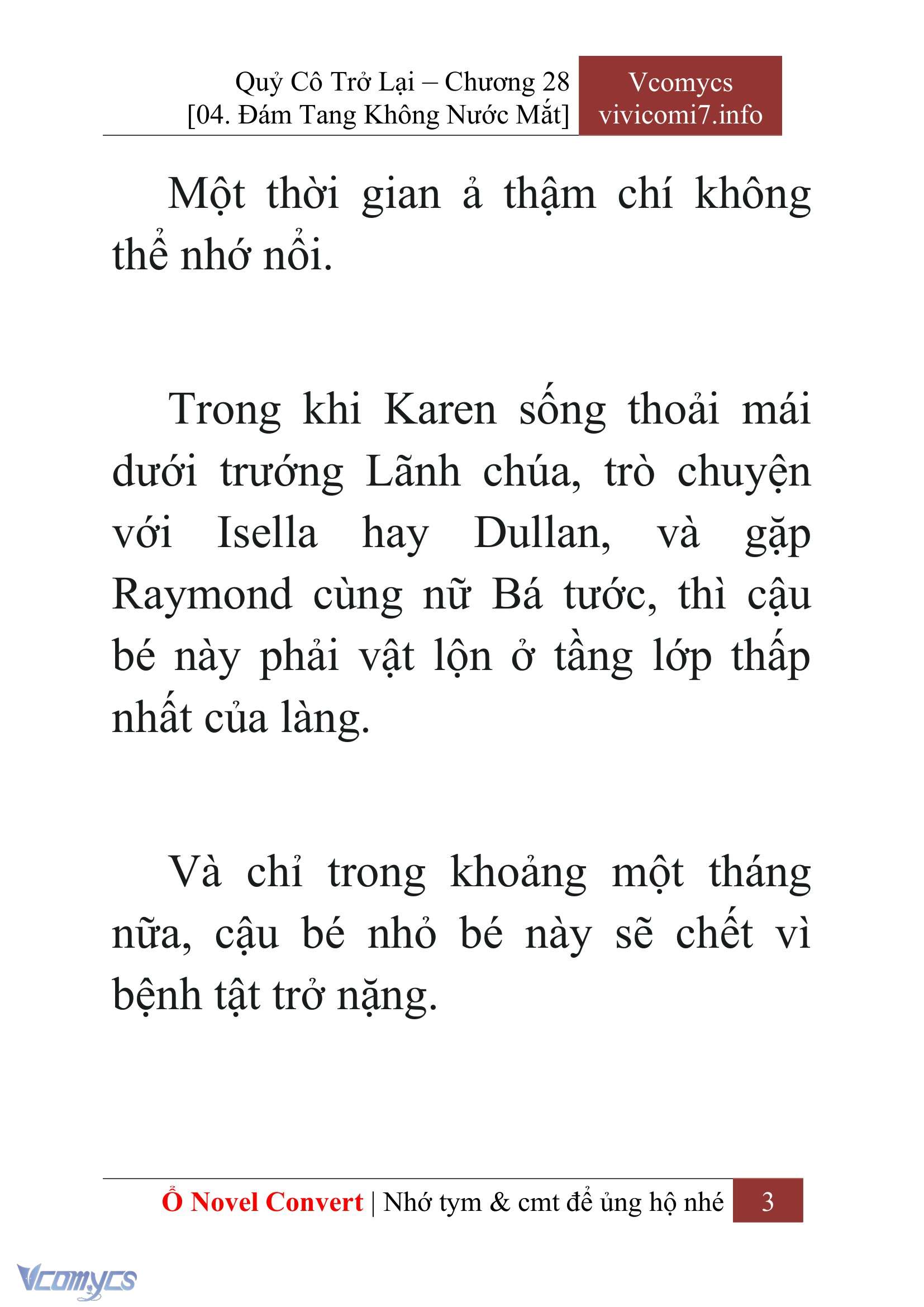 [Novel] Quý Cô Trở Lại Chap 28 - Trang 2