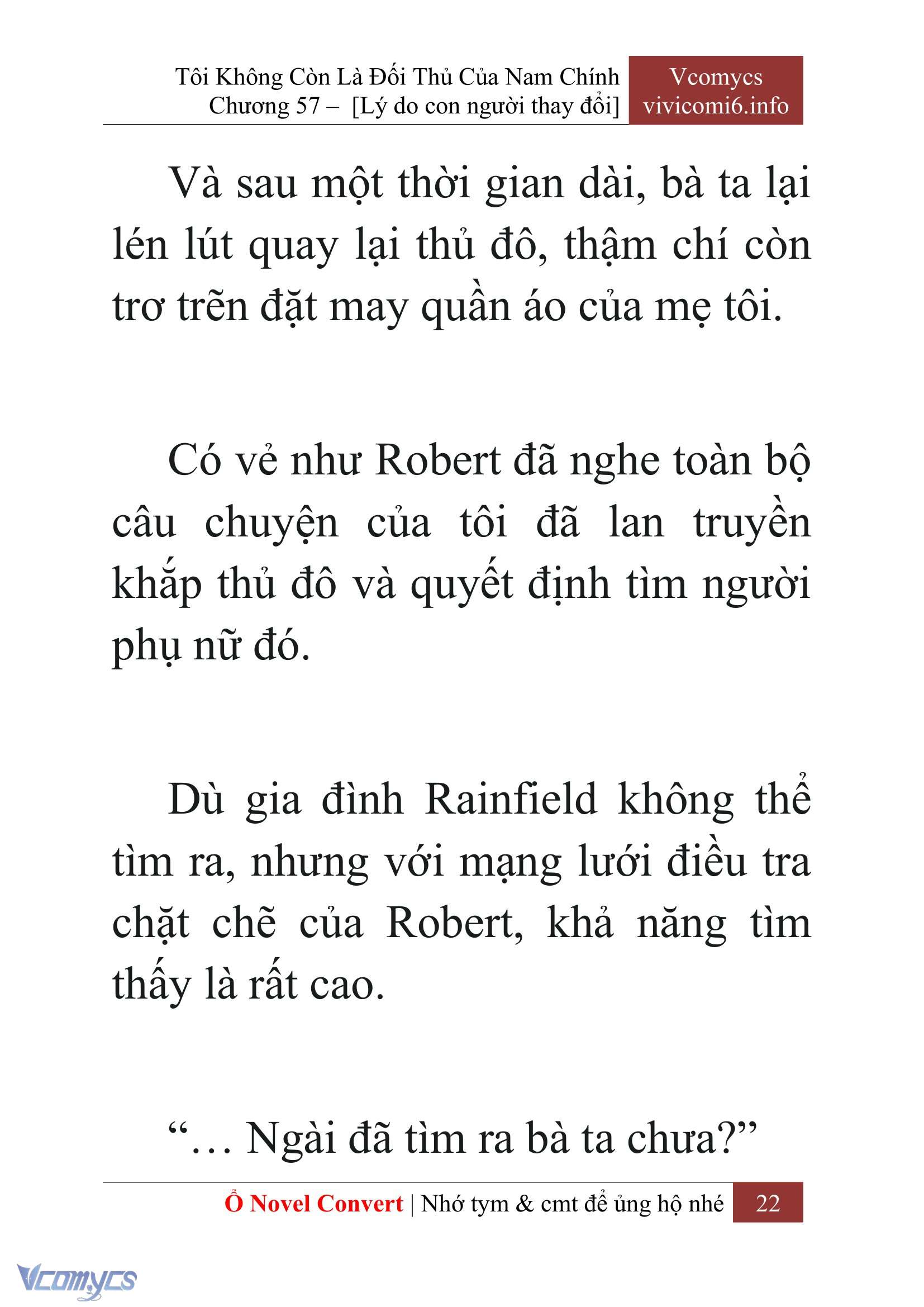 [Novel] Tôi Không Còn Là Đối Thủ Của Nam Chính Chap 57 - Next Chap 58