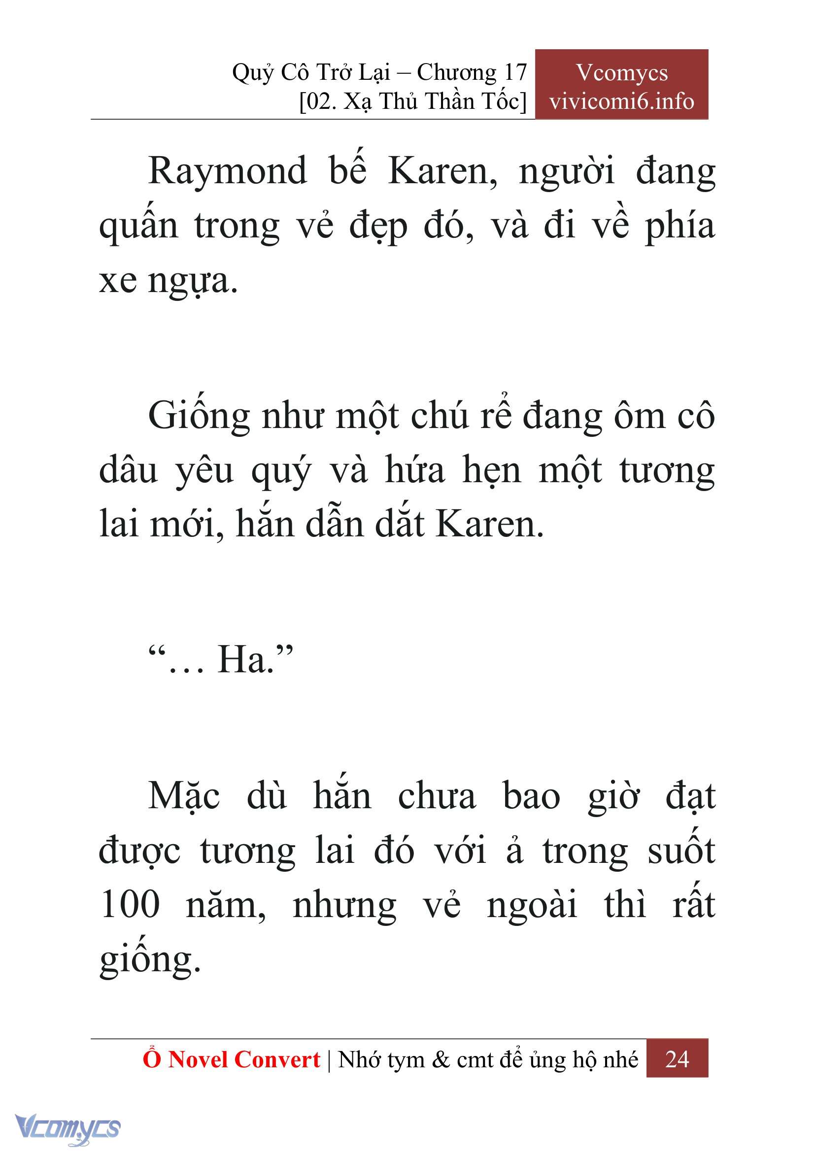 [Novel] Quý Cô Trở Lại Chap 17 - Trang 2