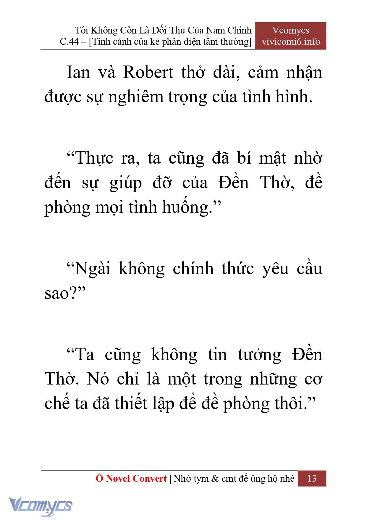 [Novel] Tôi Không Còn Là Đối Thủ Của Nam Chính Chap 44 - Trang 2