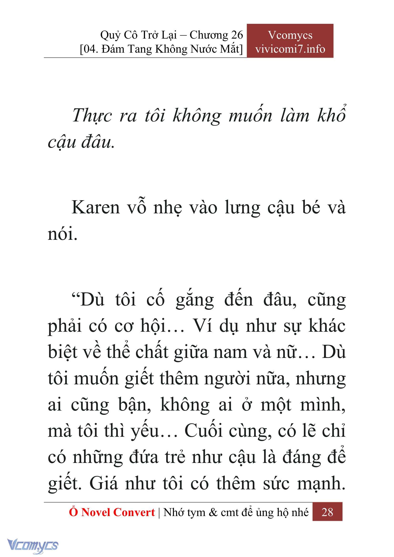 [Novel] Quý Cô Trở Lại Chap 26 - Trang 2