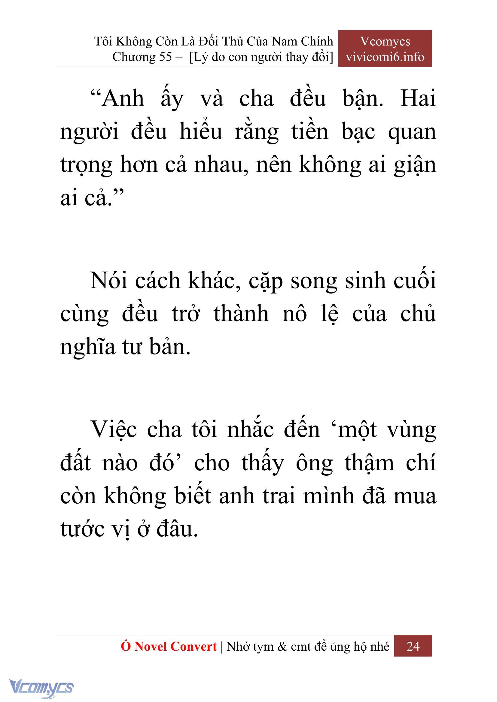 [Novel] Tôi Không Còn Là Đối Thủ Của Nam Chính Chap 55 - Trang 2