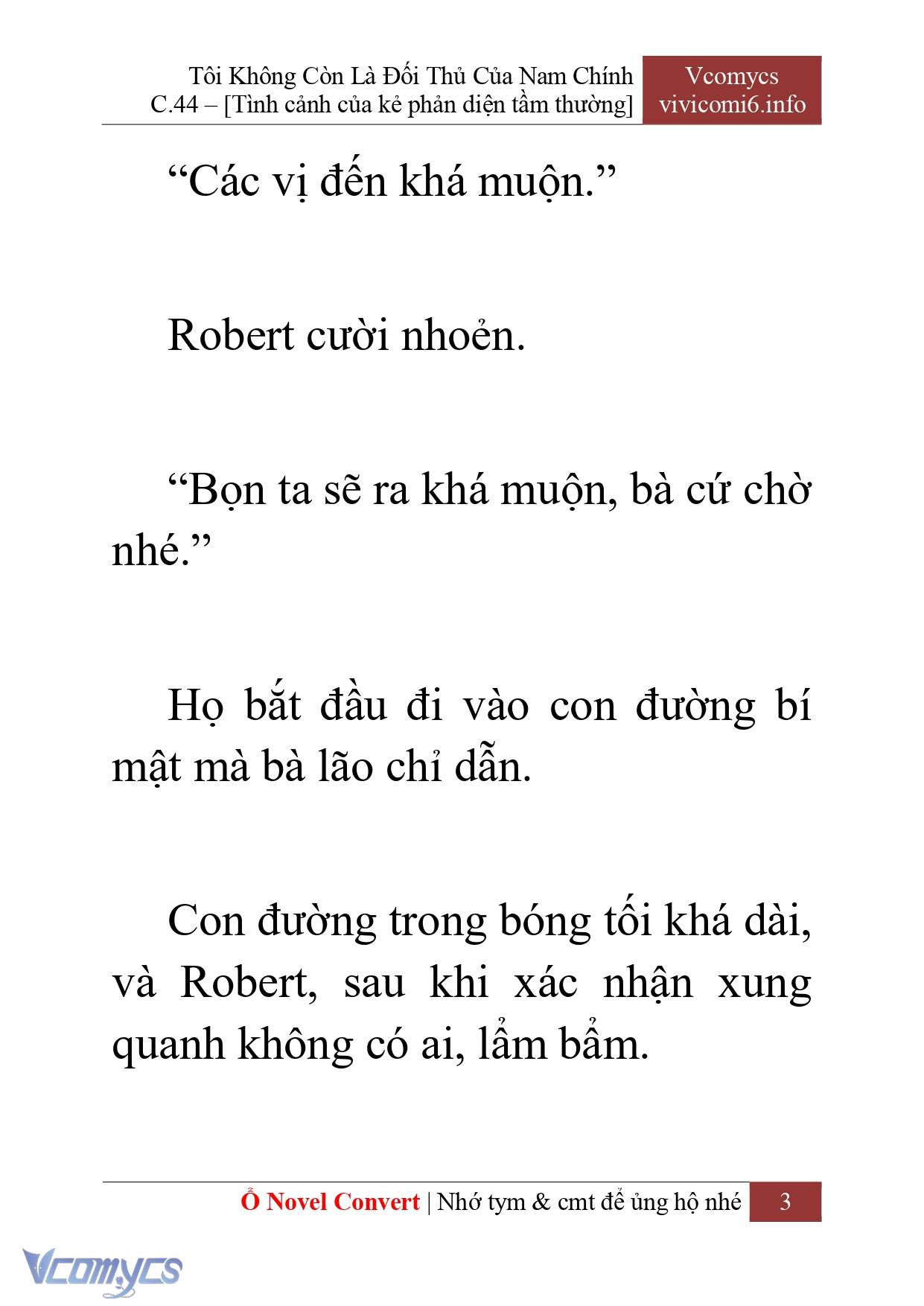 [Novel] Tôi Không Còn Là Đối Thủ Của Nam Chính Chap 44 - Trang 2