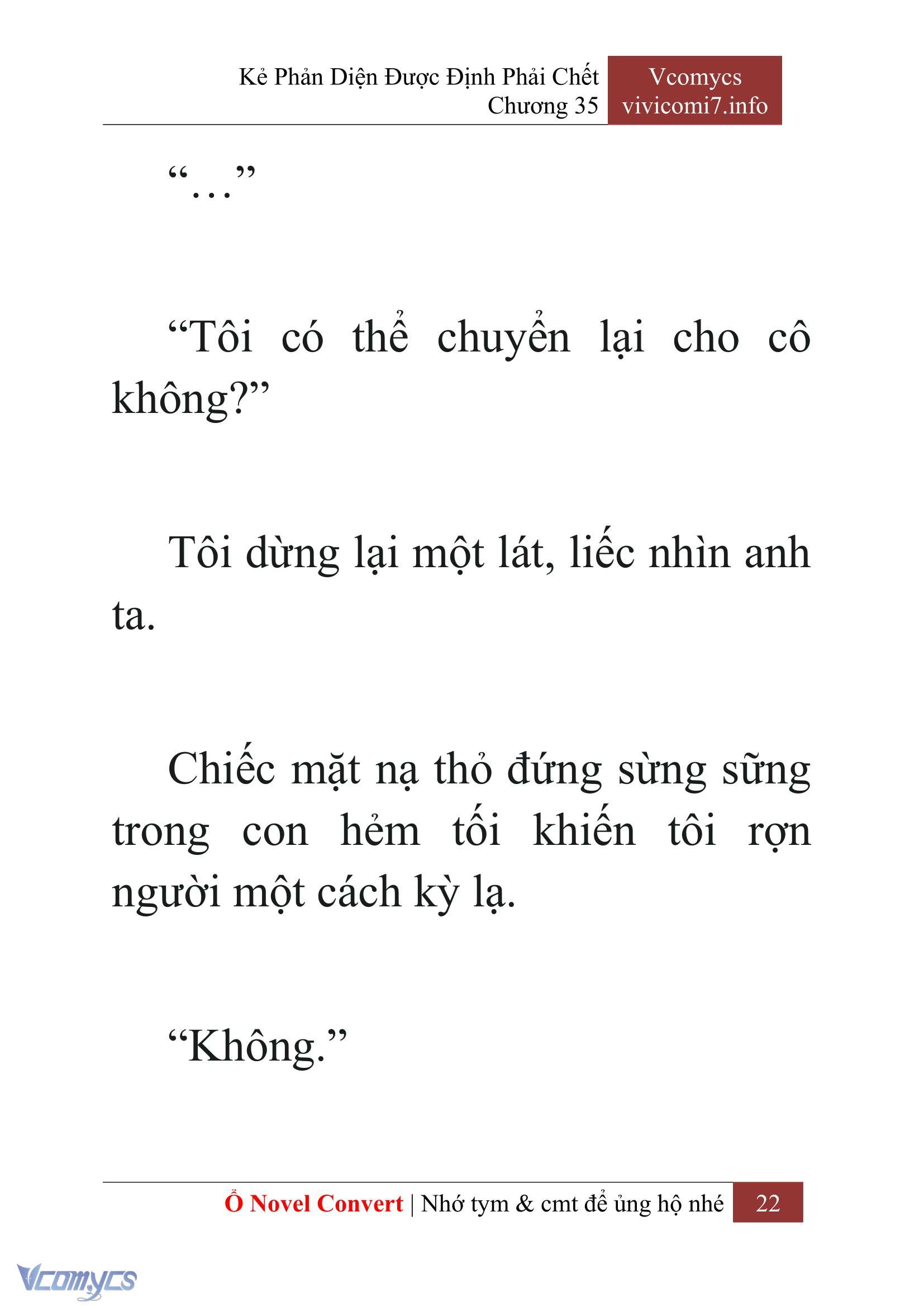 [Novel] Kẻ Phản Diện Được Định Phải Chết Chap 35 - Next 