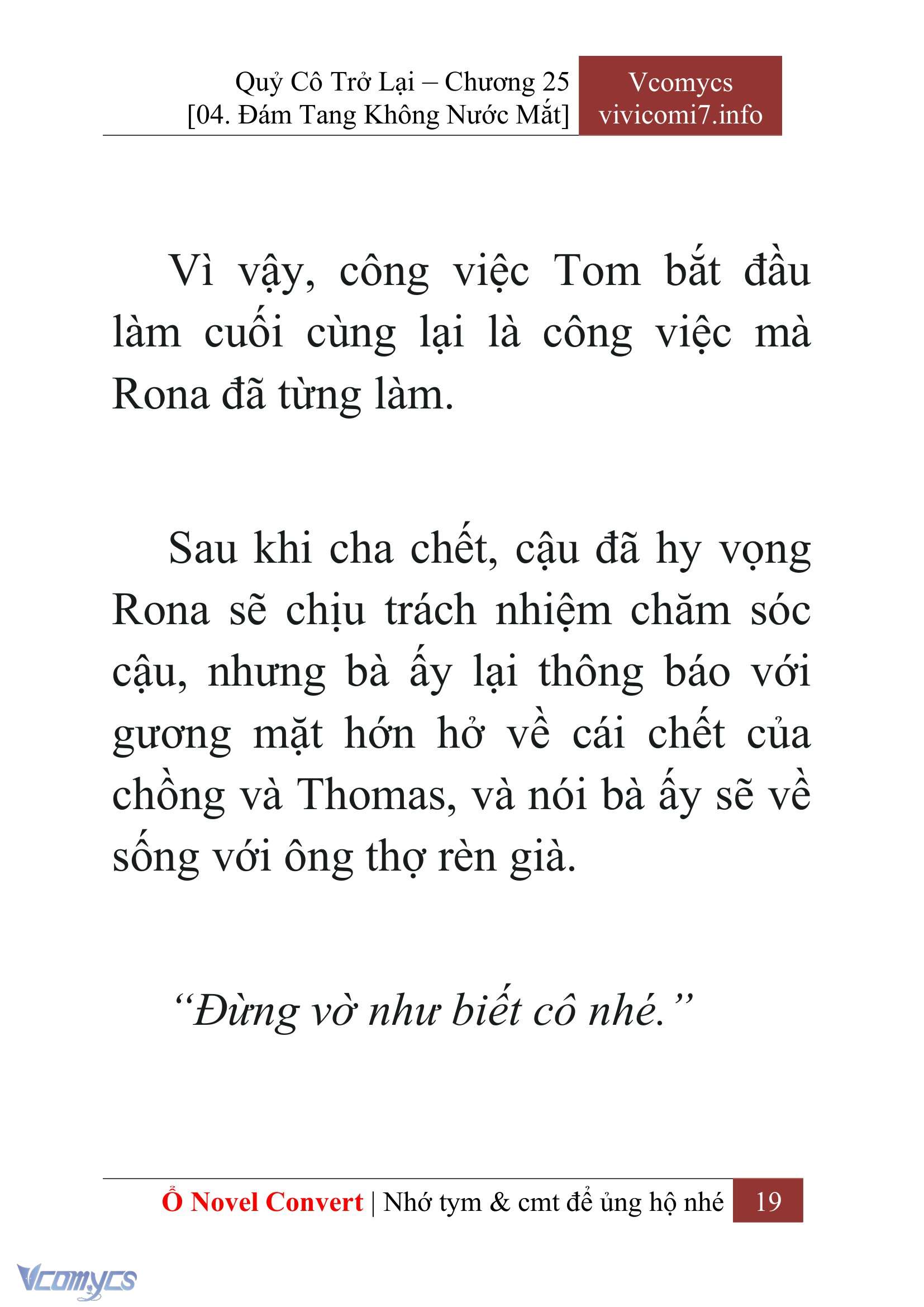 [Novel] Quý Cô Trở Lại Chap 25 - Trang 2