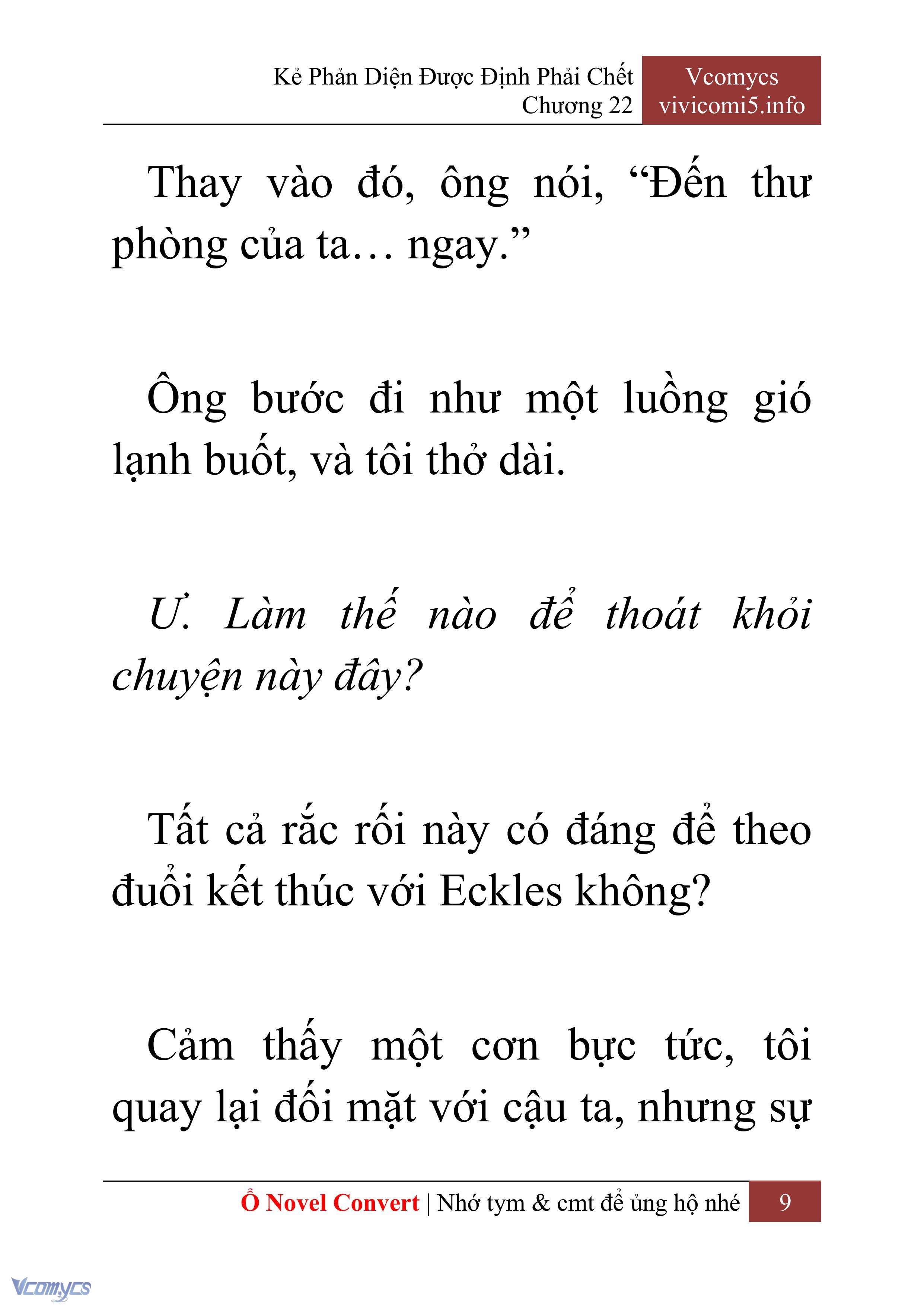 [Novel] Kẻ Phản Diện Được Định Phải Chết Chap 22 - Trang 2