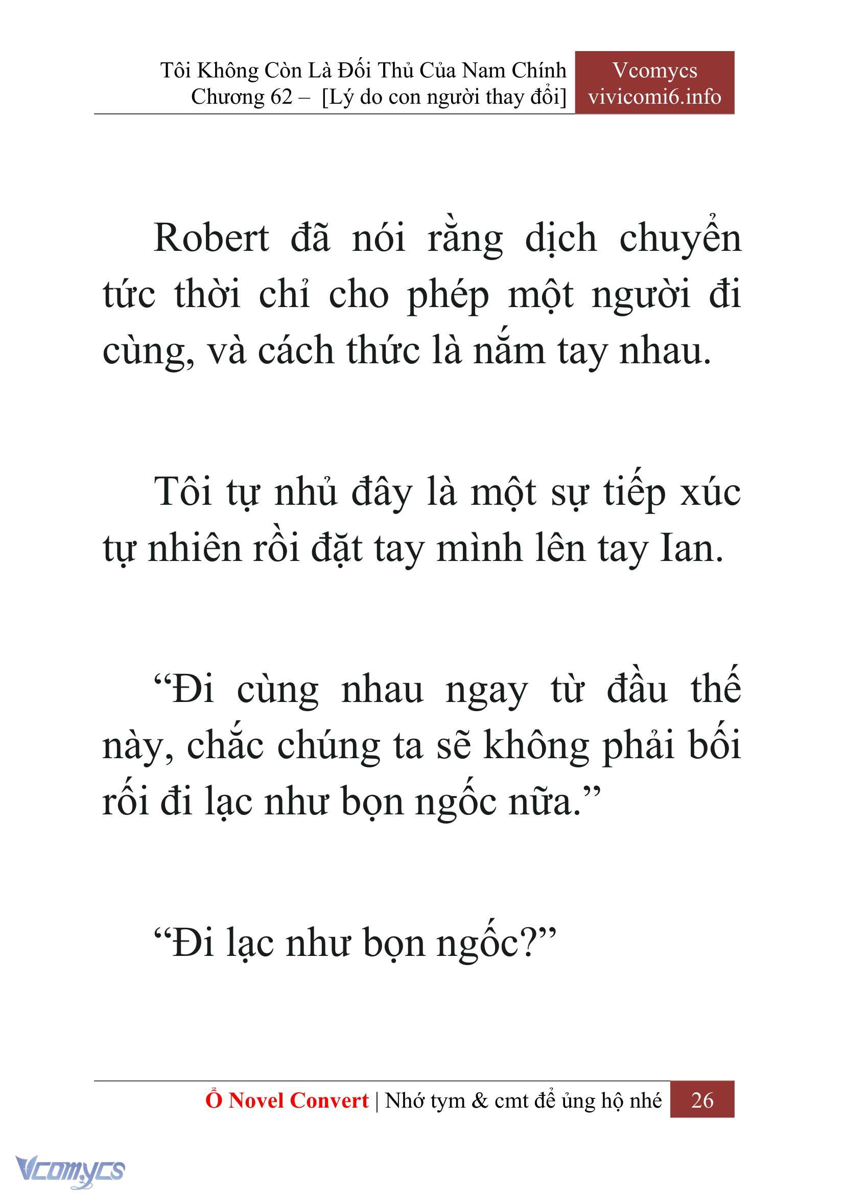 [Novel] Tôi Không Còn Là Đối Thủ Của Nam Chính Chap 62 - Next Chap 63