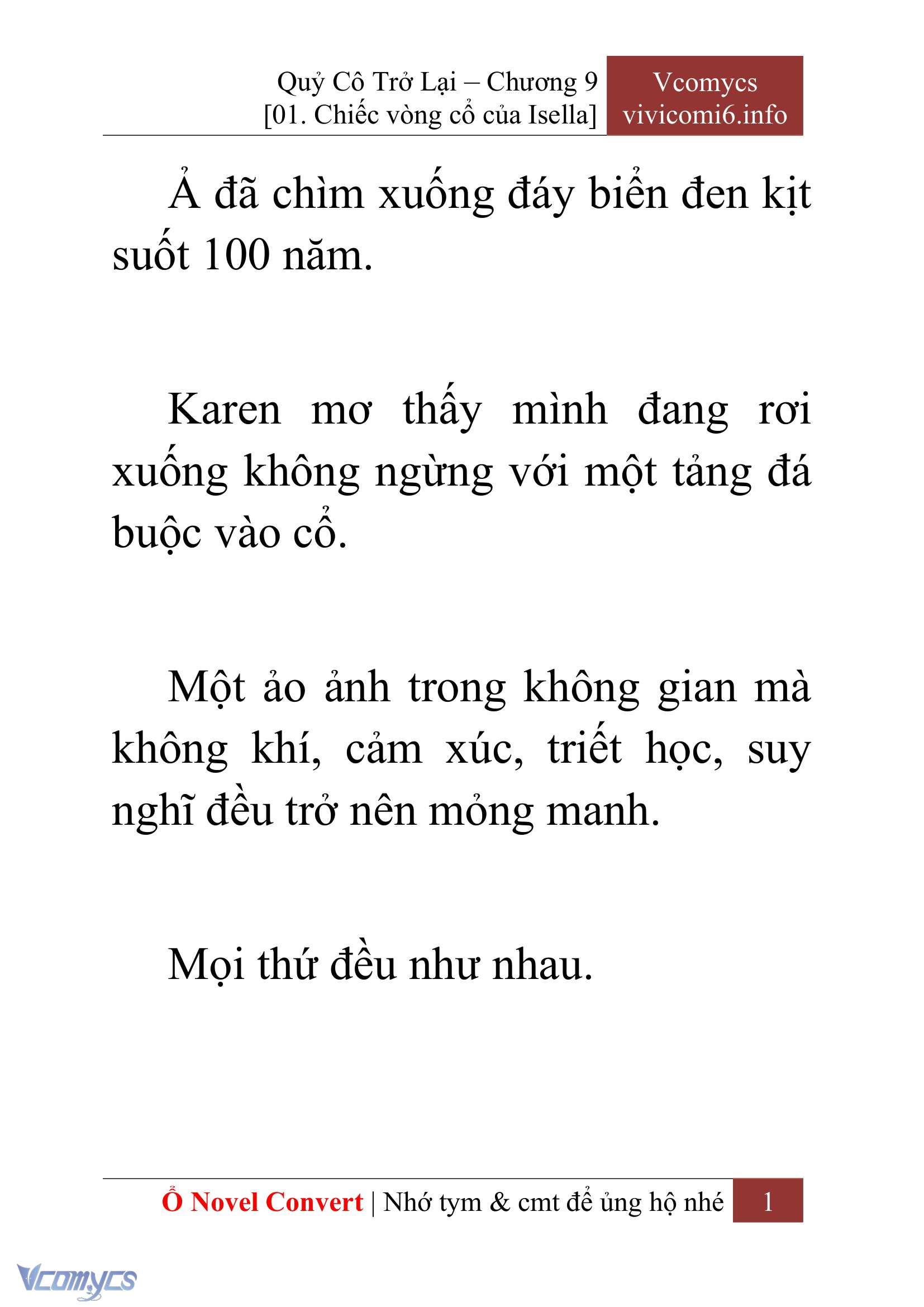 [Novel] Quý Cô Trở Lại Chap 9 - Trang 2