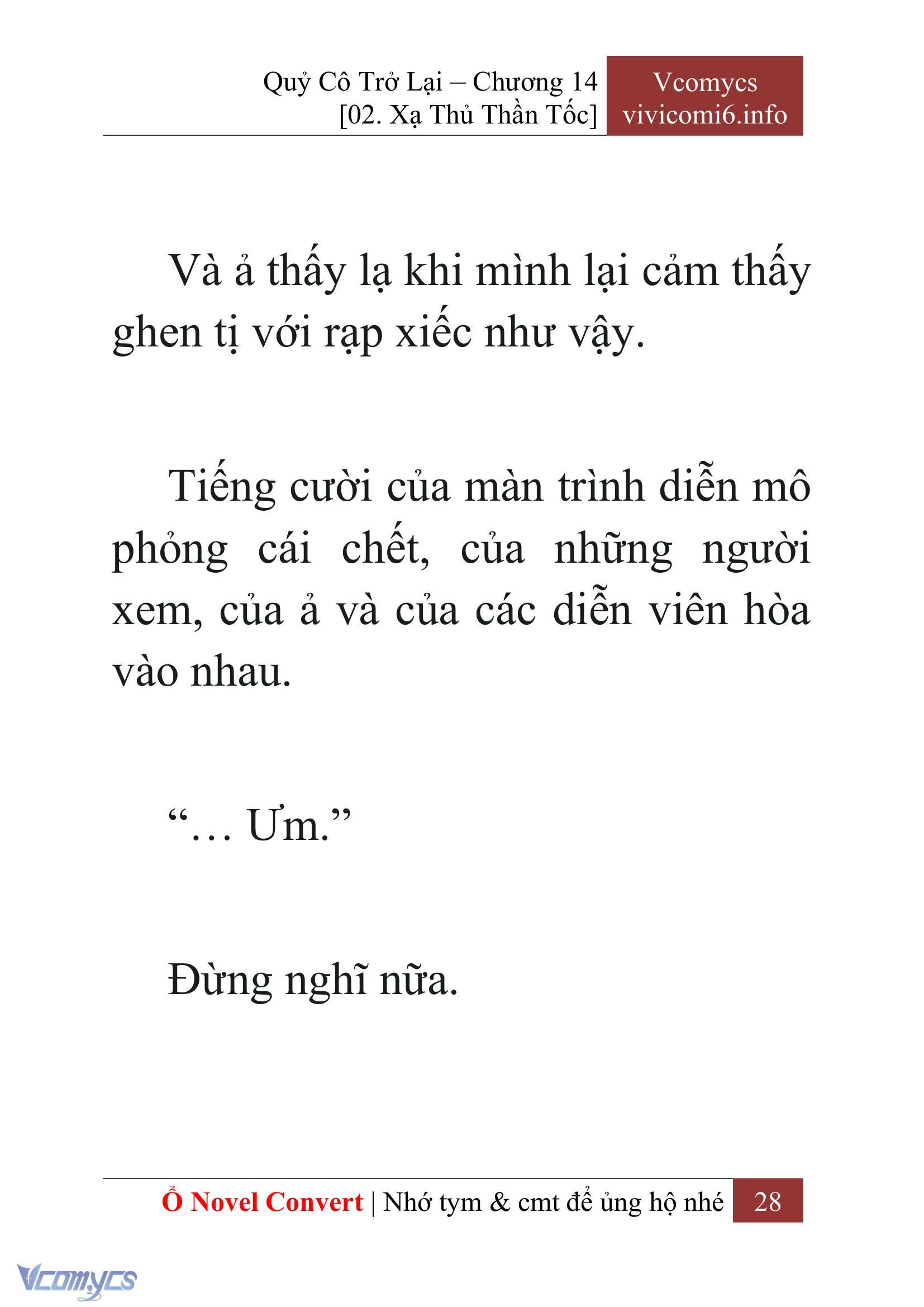 [Novel] Quý Cô Trở Lại Chap 14 - Trang 2