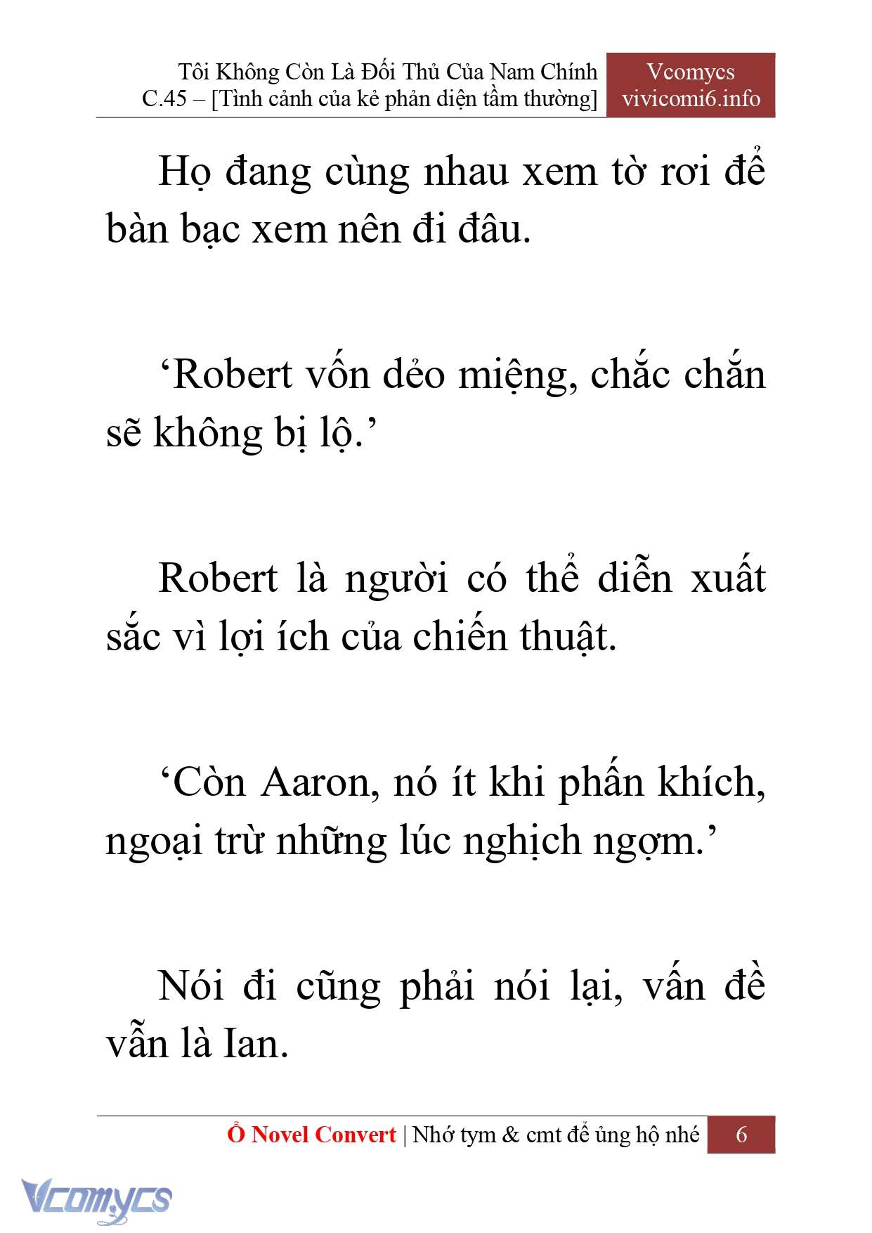 [Novel] Tôi Không Còn Là Đối Thủ Của Nam Chính Chap 45 - Trang 2
