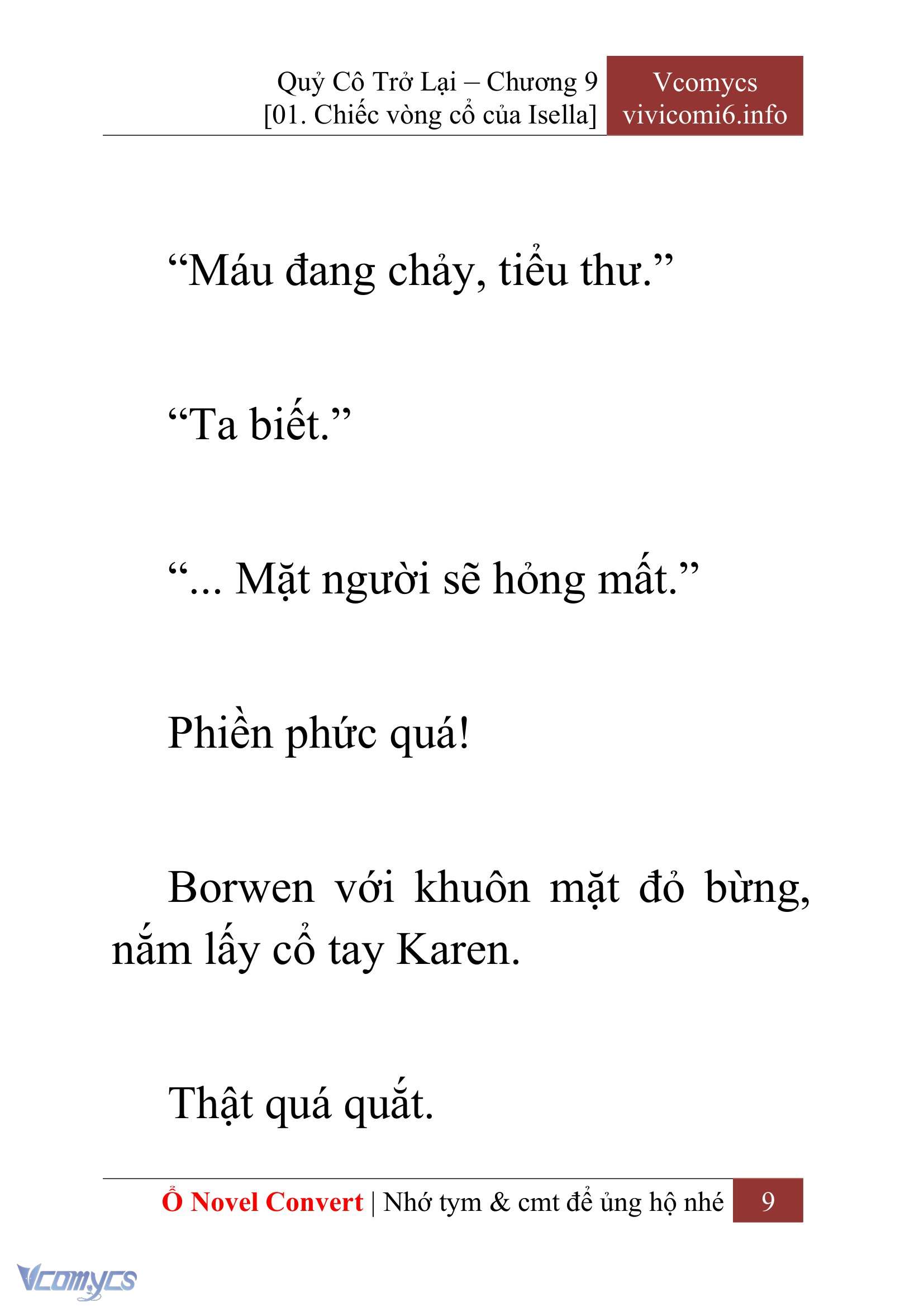 [Novel] Quý Cô Trở Lại Chap 9 - Trang 2