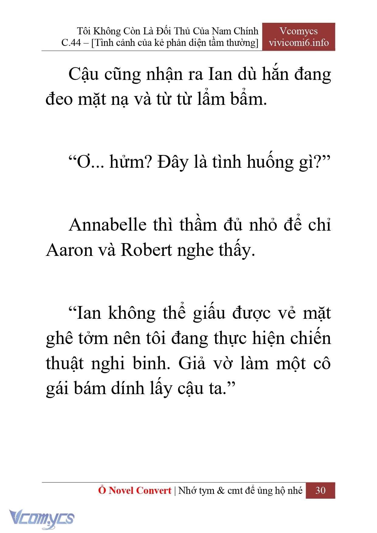 [Novel] Tôi Không Còn Là Đối Thủ Của Nam Chính Chap 44 - Trang 2