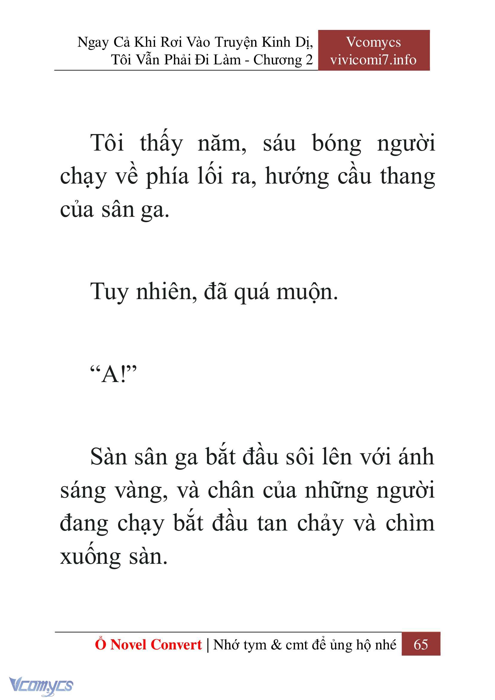 [Novel] Ngay Cả Khi Rơi Vào Truyện Kinh Dị, Tôi Vẫn Phải Đi Làm Chap 2 - Next 