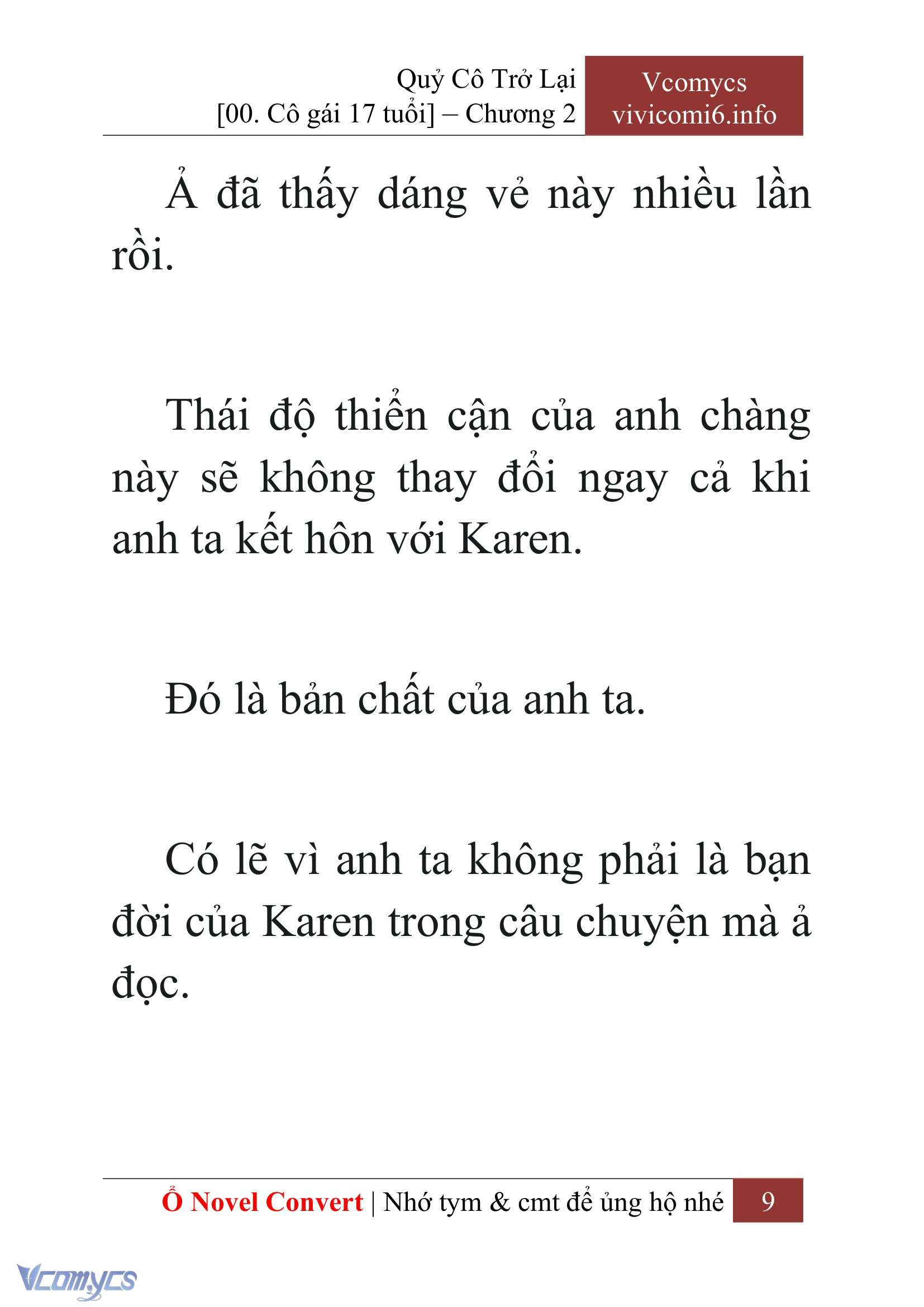 [Novel] Quý Cô Trở Lại Chap 2 - Trang 2