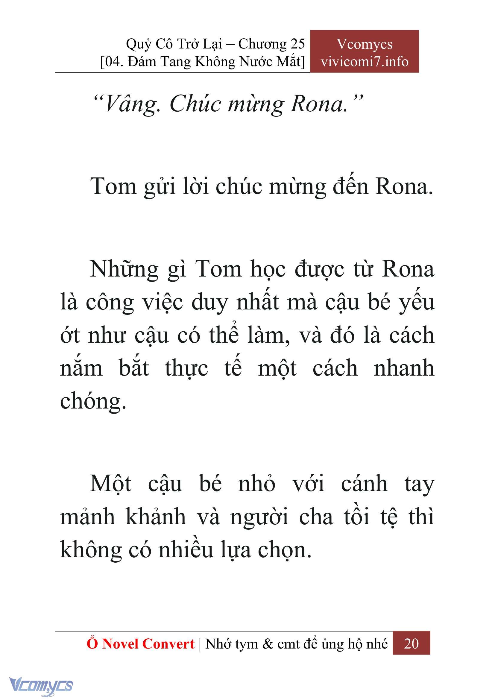 [Novel] Quý Cô Trở Lại Chap 25 - Trang 2