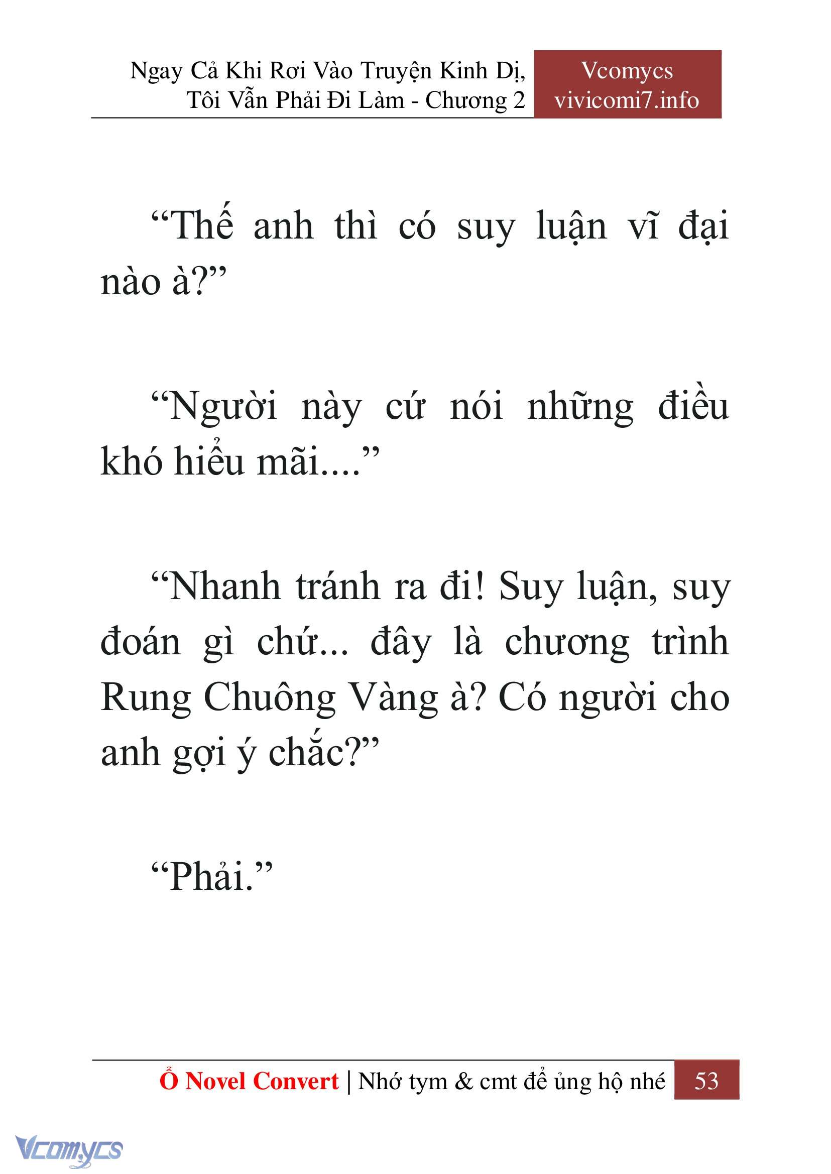 [Novel] Ngay Cả Khi Rơi Vào Truyện Kinh Dị, Tôi Vẫn Phải Đi Làm Chap 2 - Next 